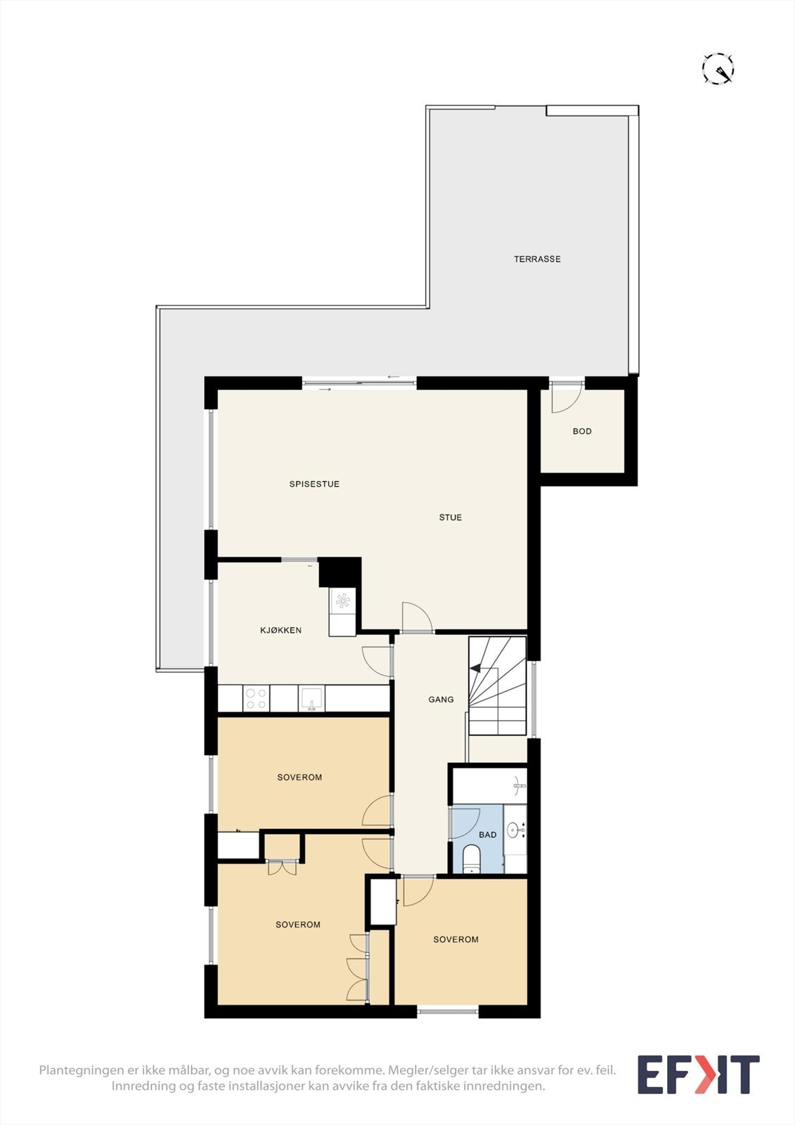 Plantegning 1. etasje Galleribilde