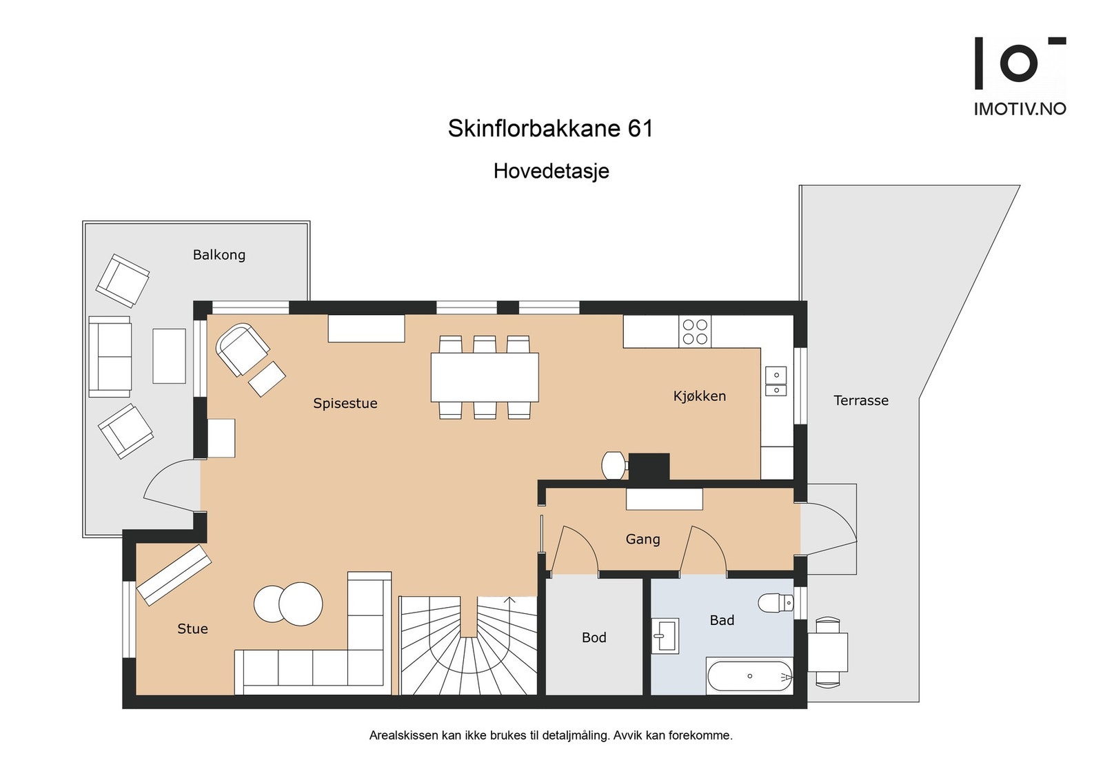 Plantegning 1. etasje Galleribilde