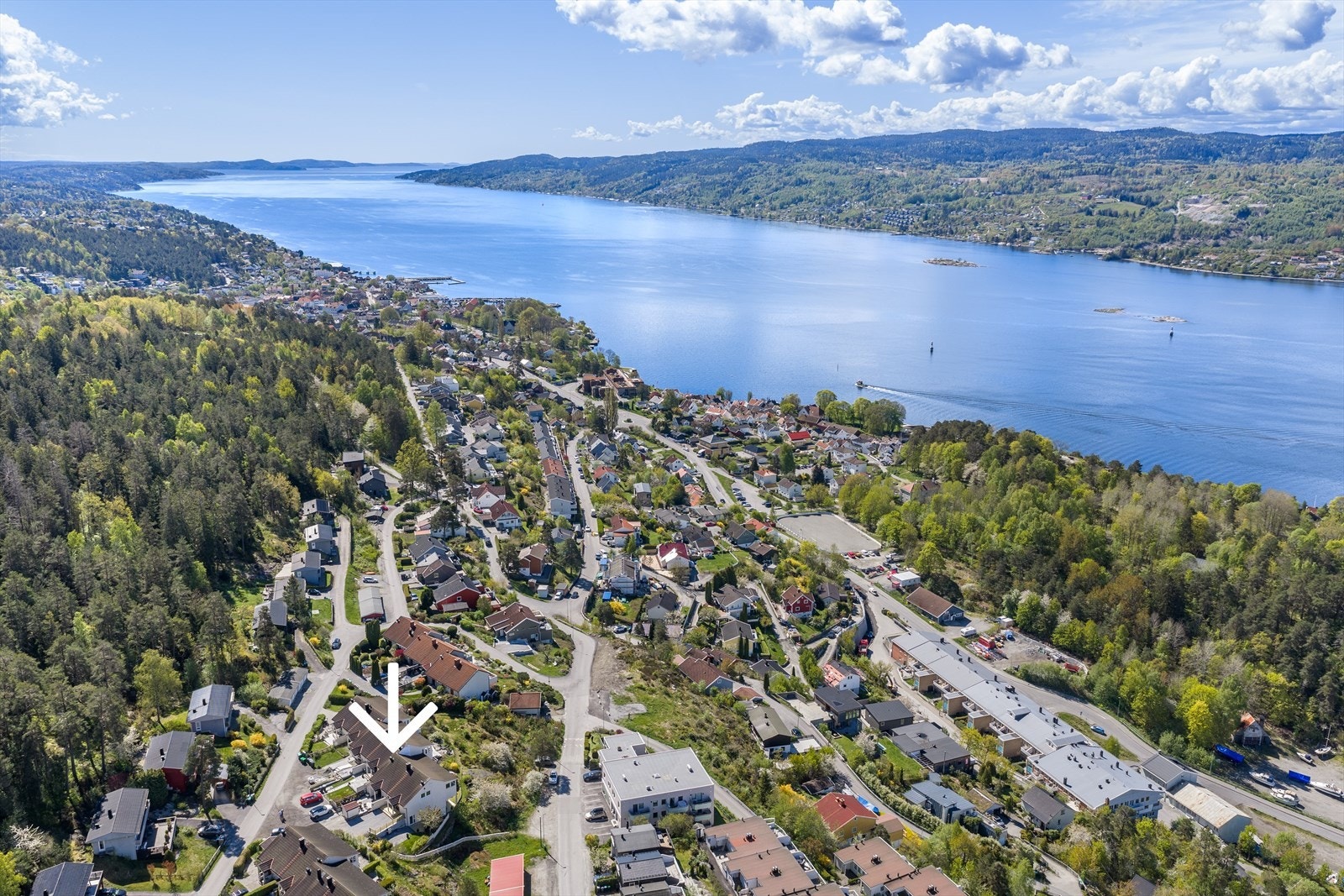 Dronebilde fra nord Galleribilde
