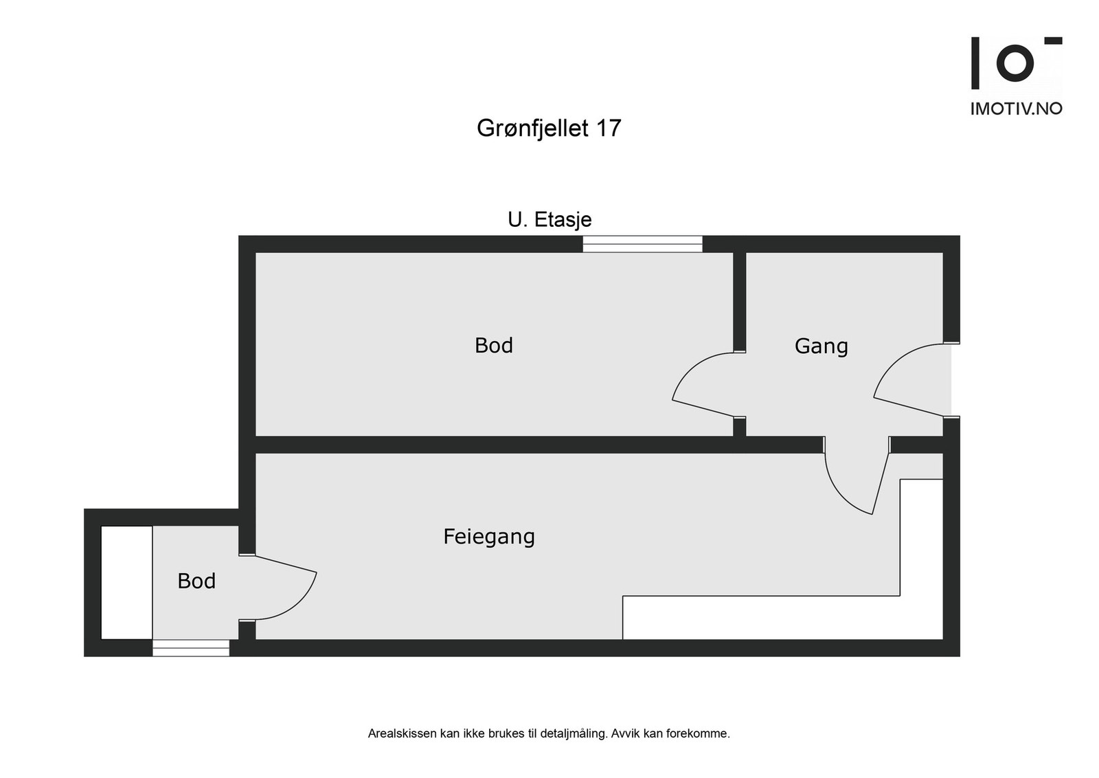 Planskisse underetasje Galleribilde