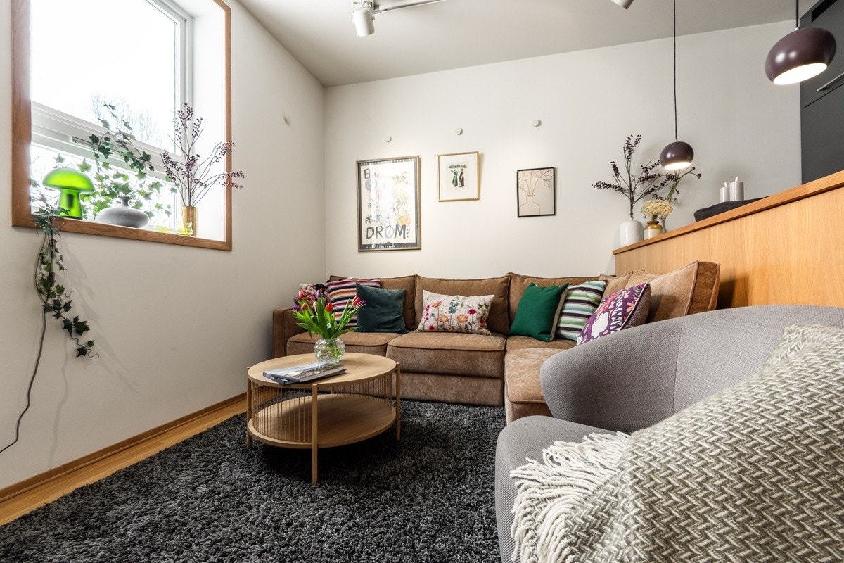 Stue med god sovesofa Galleribilde