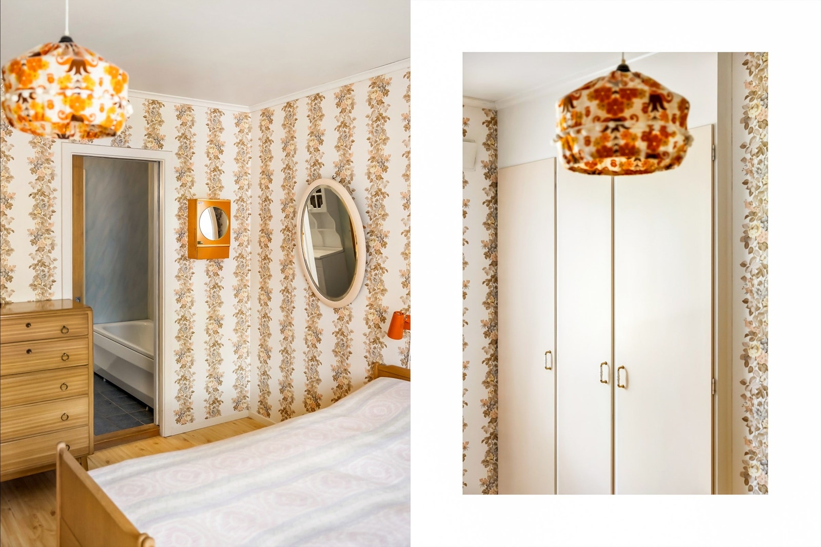 Detaljer fra soverommet i underetasjen. Galleribilde