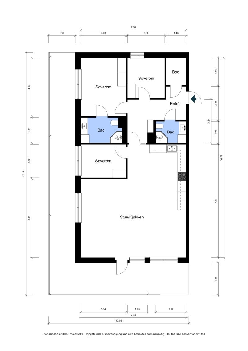 Plantegning Galleribilde