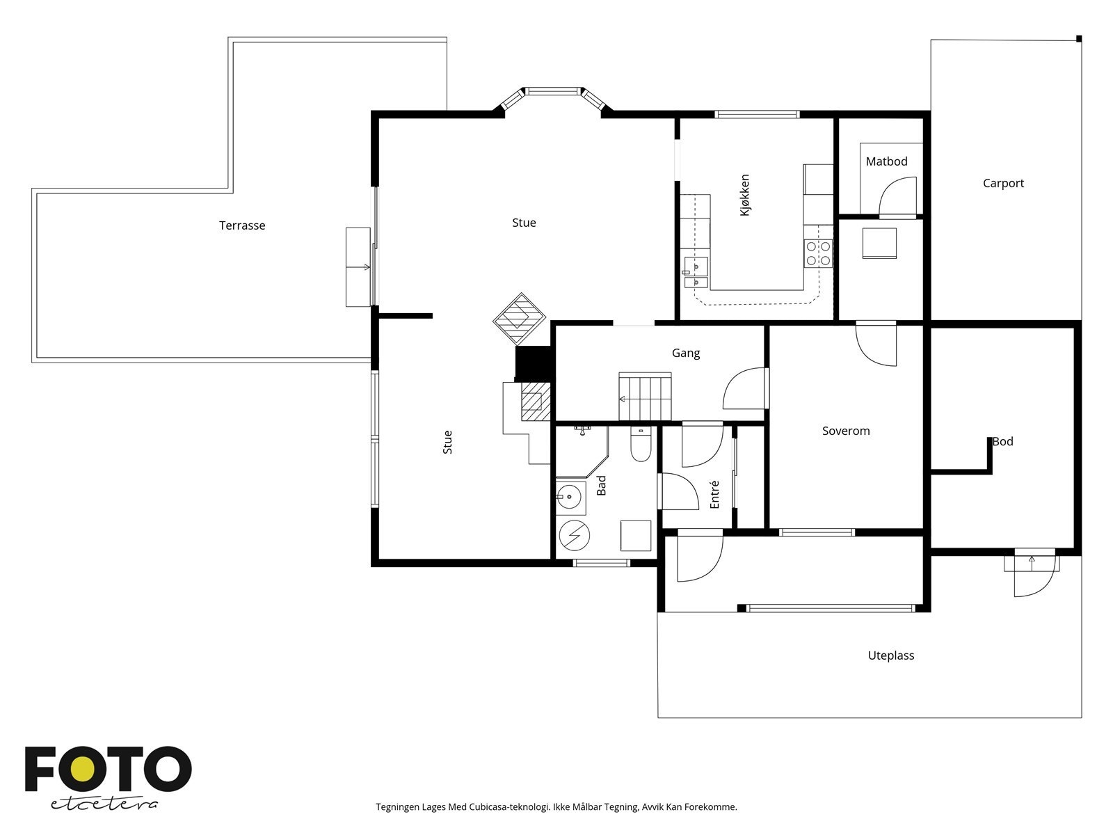 Illustrert planskisse, 1. etasje Galleribilde