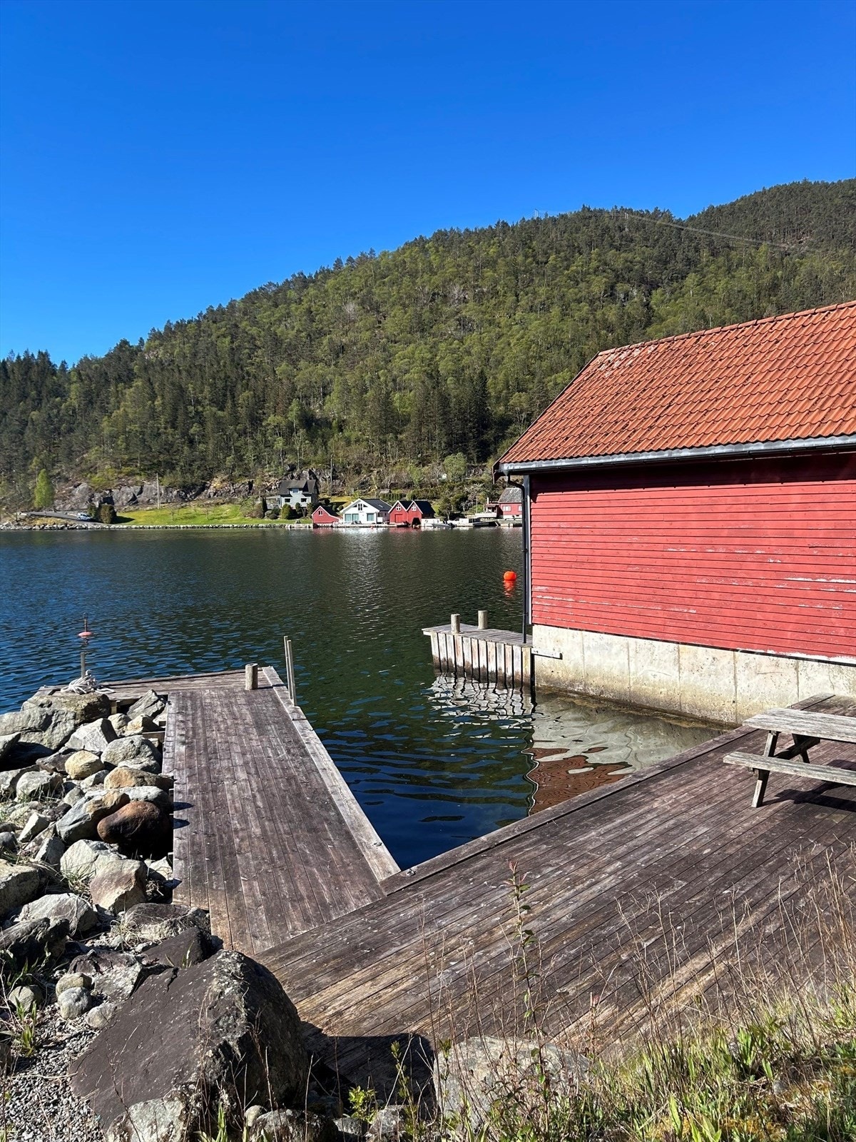 Tilhørende brygge. Bilde tatt av selger. Galleribilde