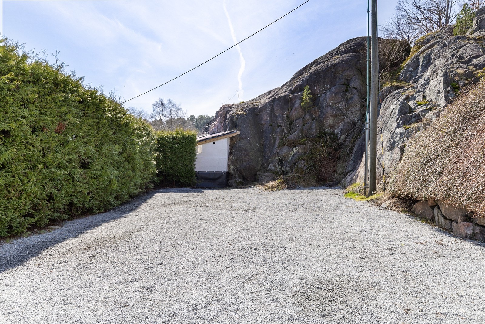 God plass til parkering på tomten Galleribilde