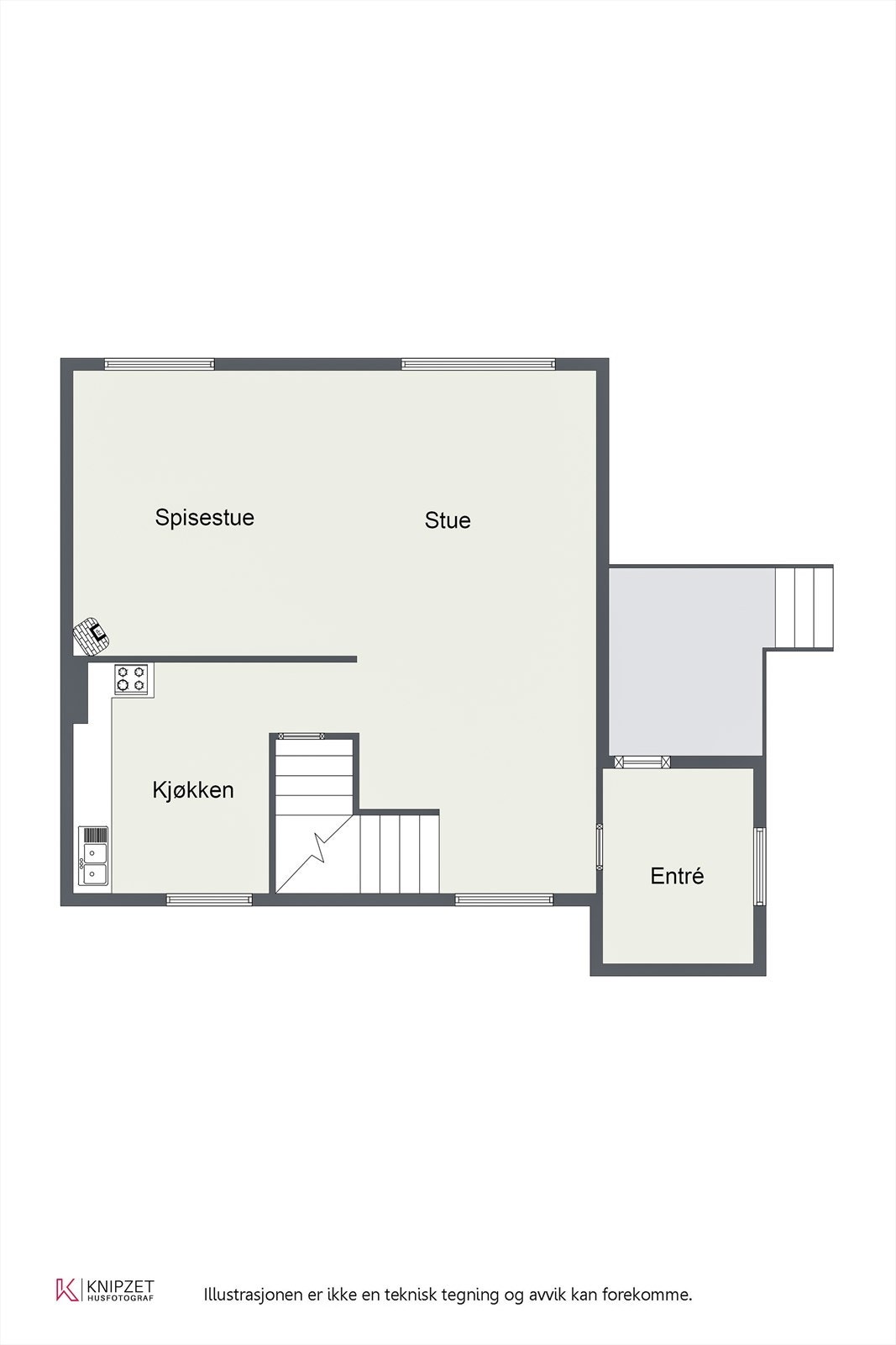 Plantegning - 1. etg. Galleribilde