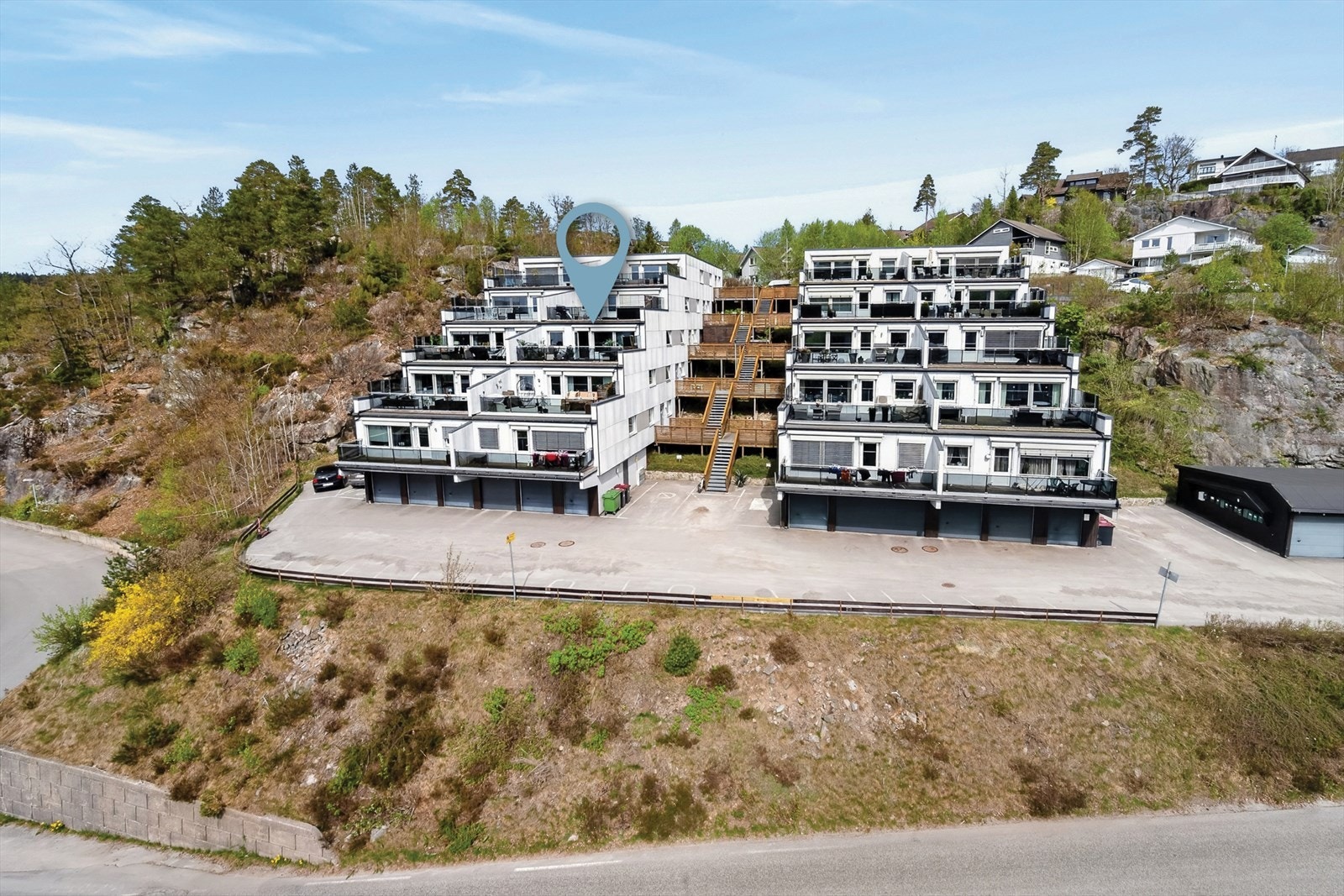 Terrasseblokken ble rehablitert til lavenergihus i 2015 Galleribilde
