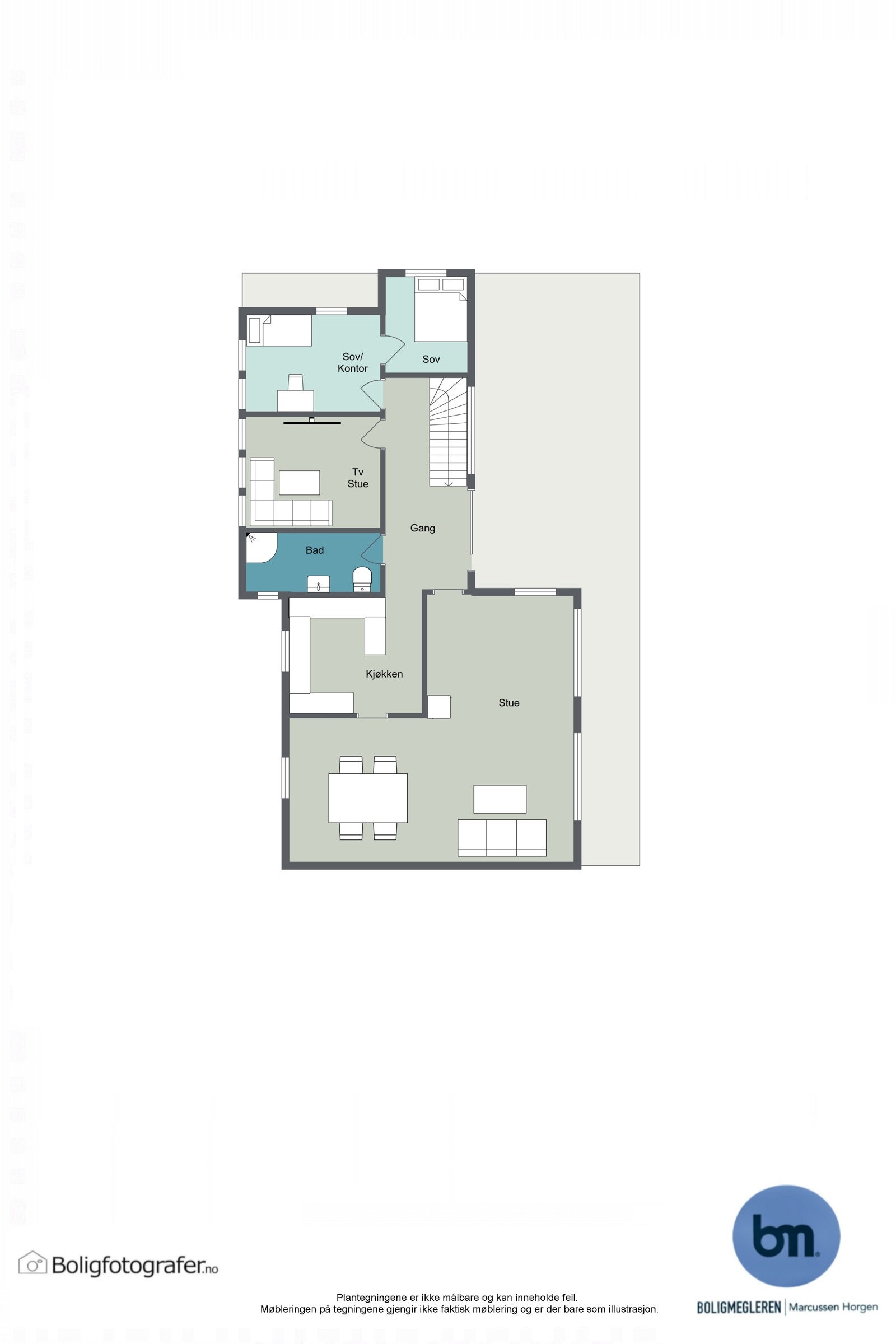 Plantegning 1.etg Galleribilde