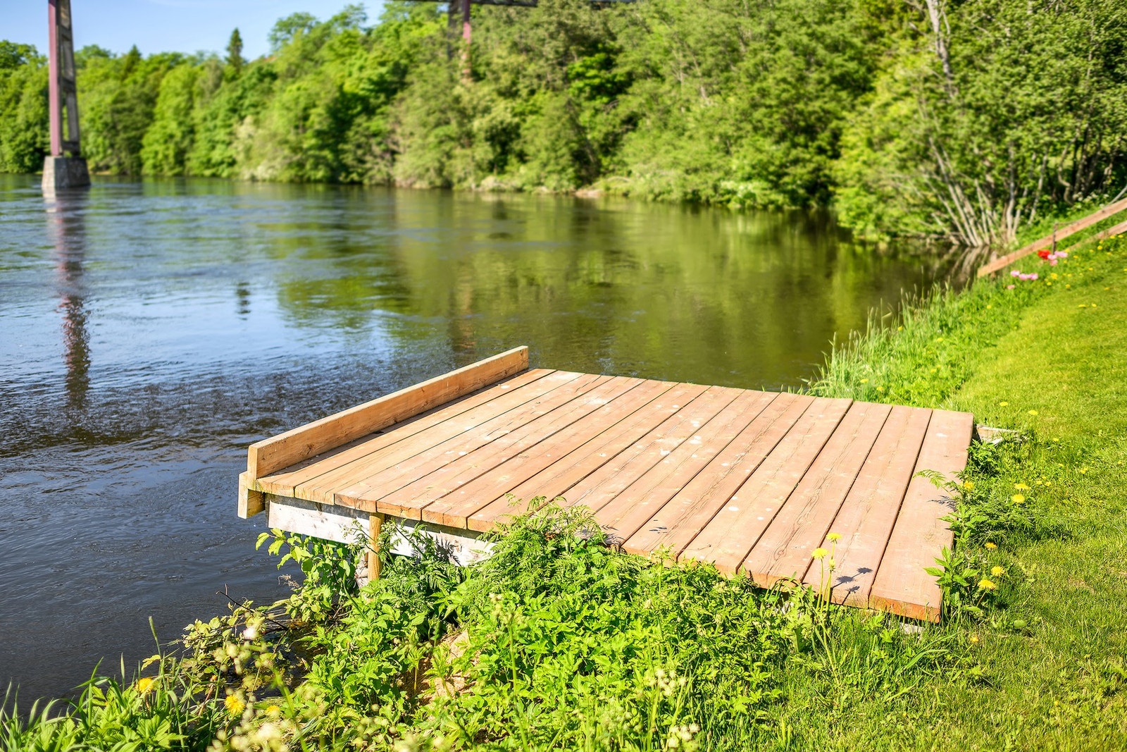 Fin platting for å kunne stå å fiske Galleribilde