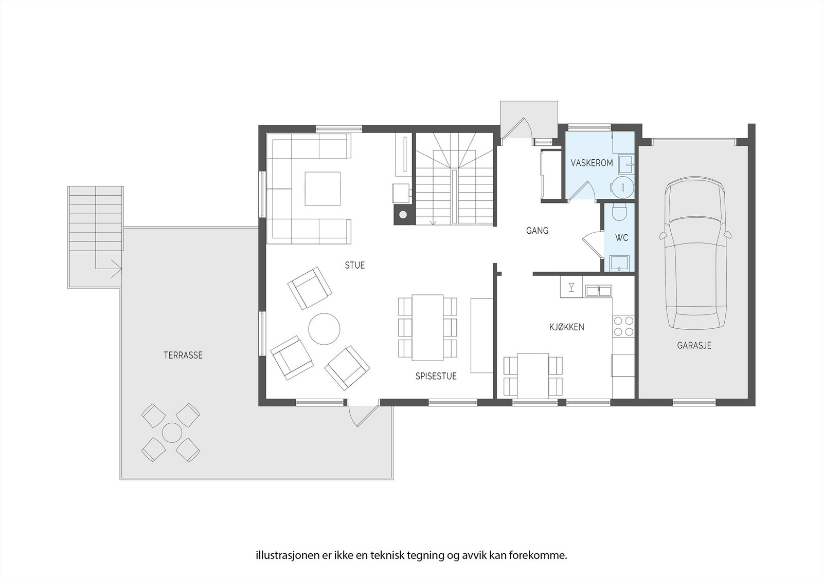 Plantegning - 1. etasje Galleribilde