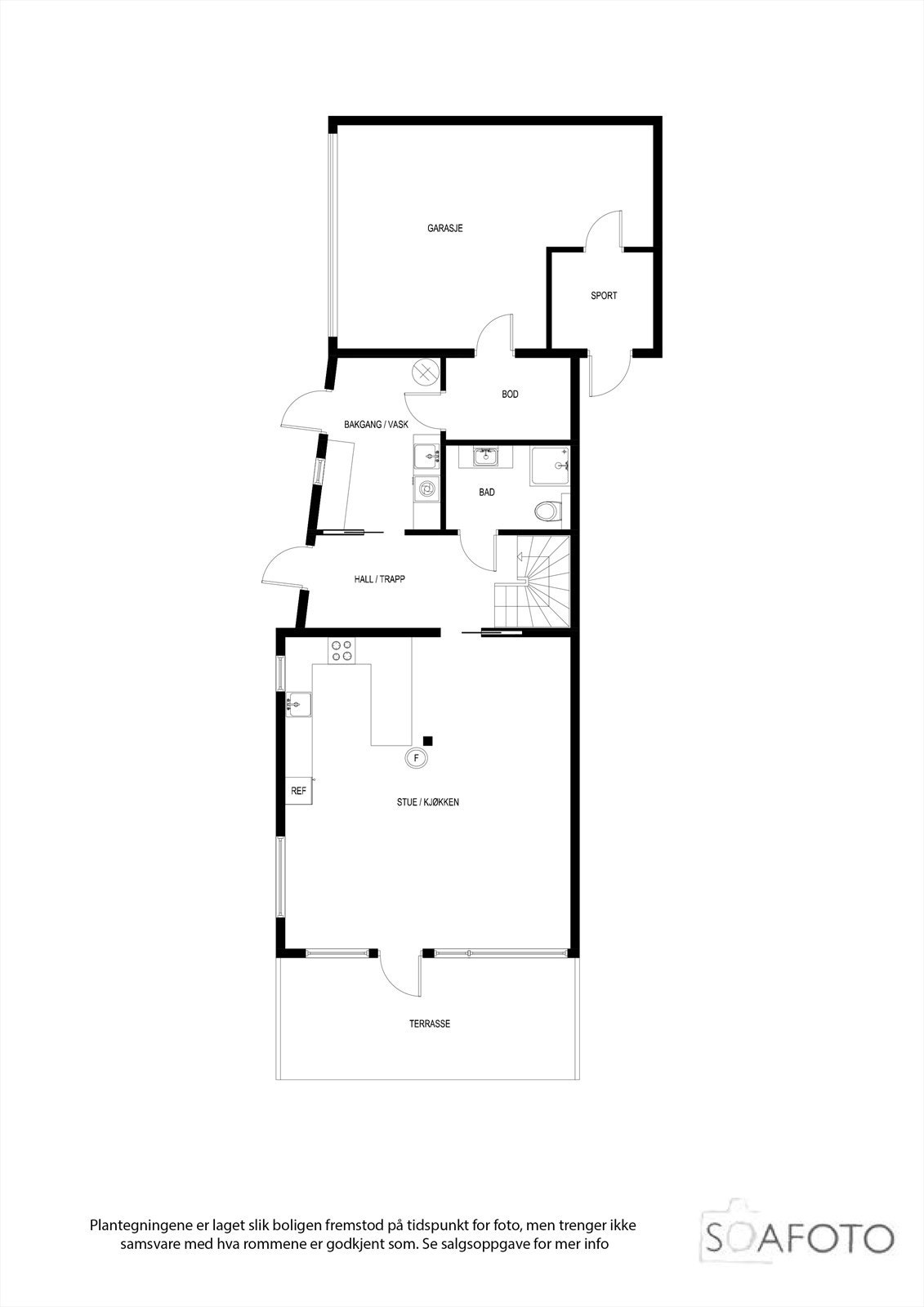 Planillustrasjon 1. etasje Galleribilde