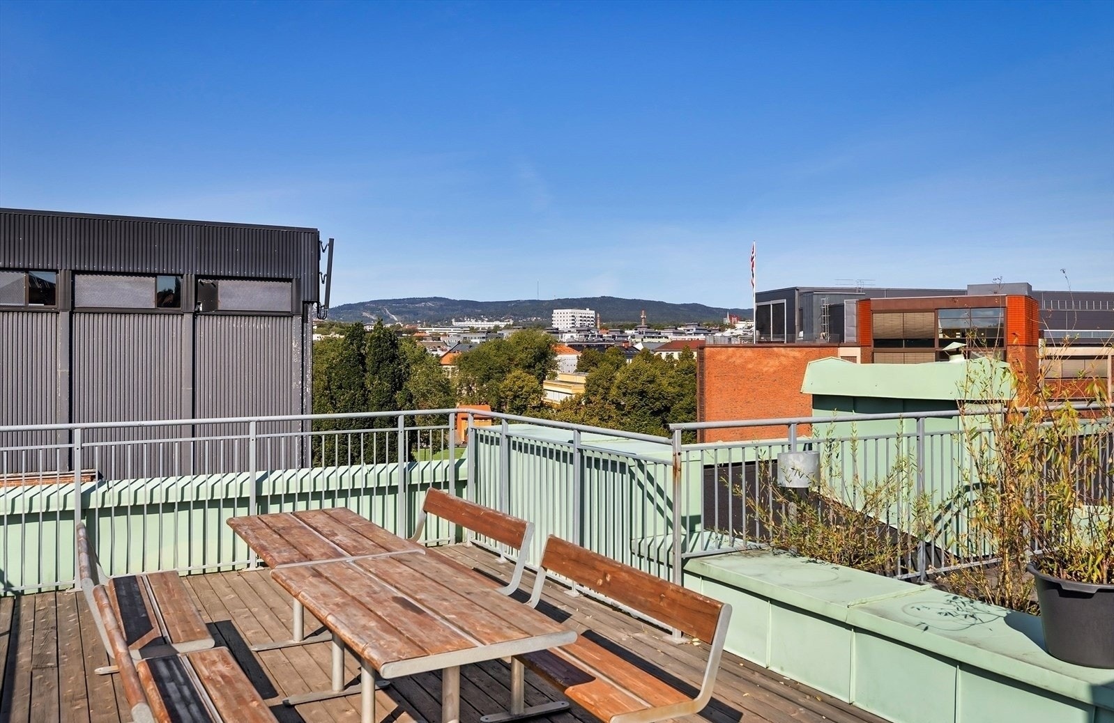 Gode solforhold på takterrassen Galleribilde