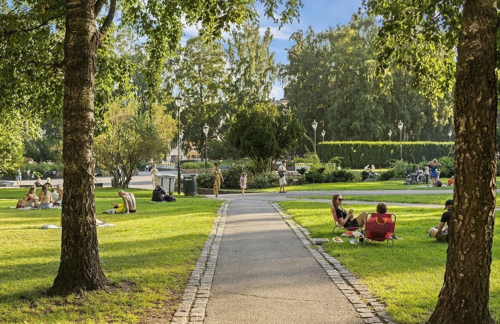 Sofienbergparken ligger i umiddelbar nærhet Galleribilde