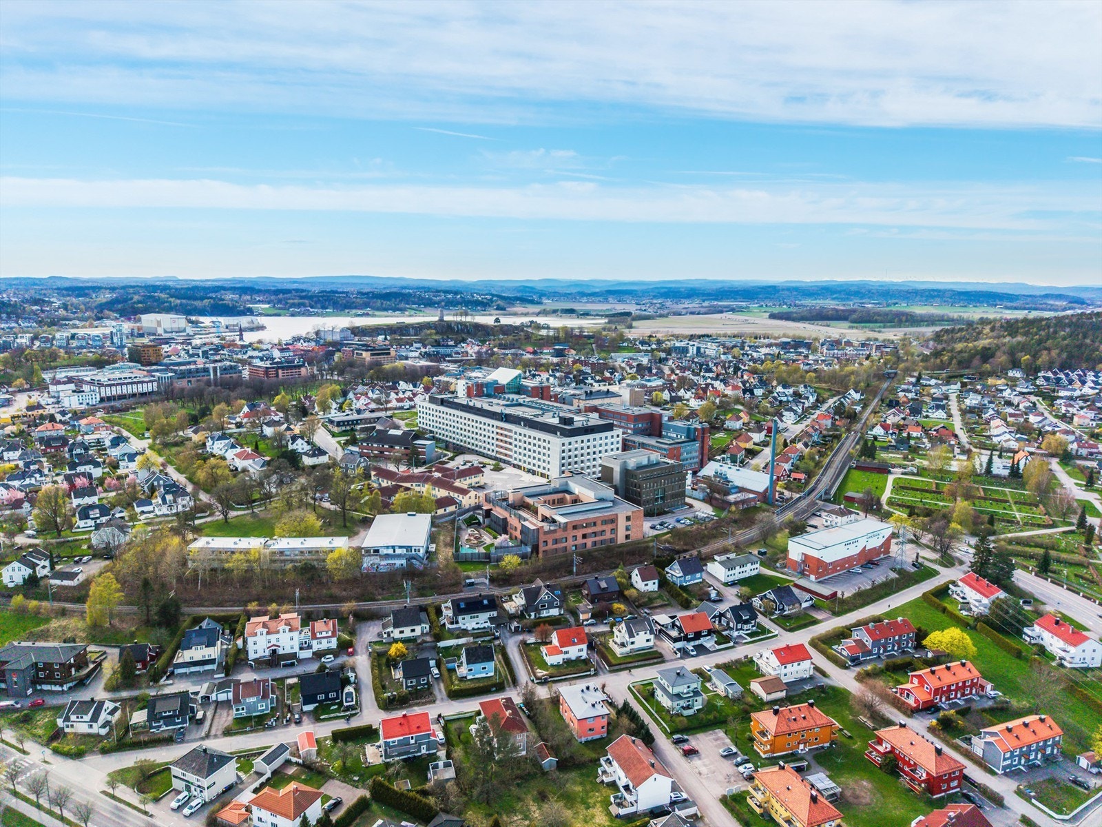 Oversikt over Tønsberg sentrum. Galleribilde