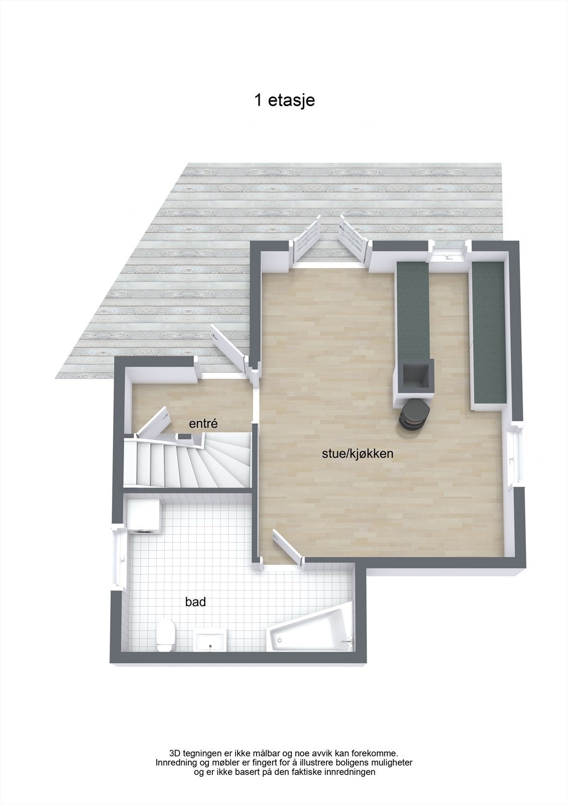 Plantegning 1. etasje. Galleribilde
