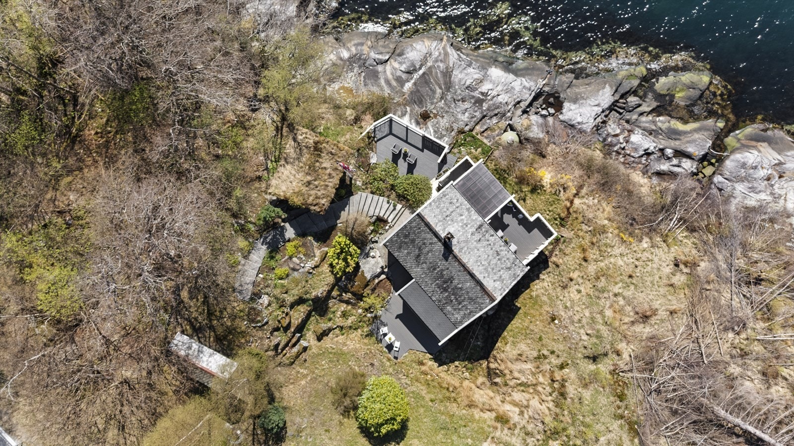 Eigedomen sett ovanfrå Galleribilde