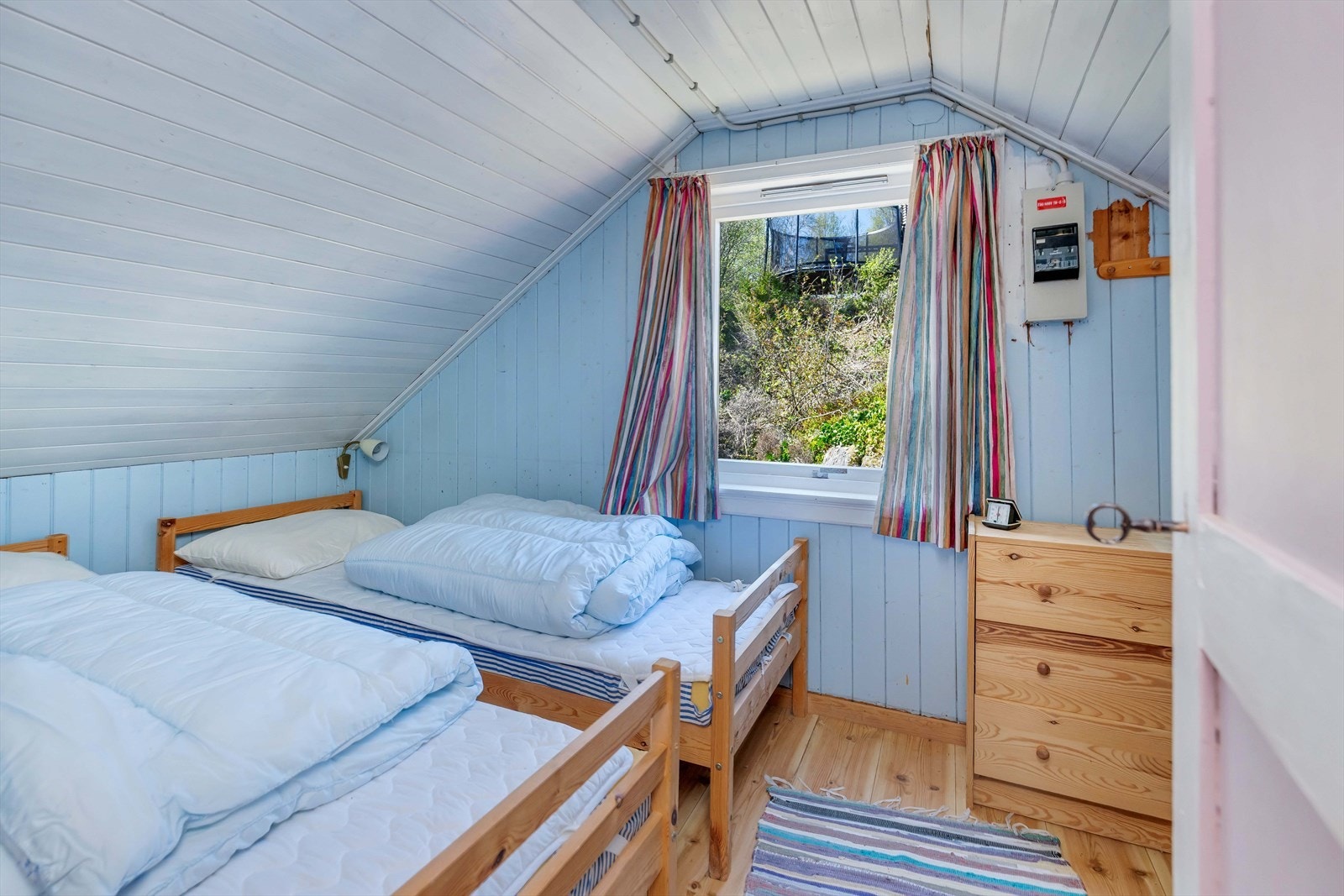 Soverom med plass til flere sengeplasser for familie og gjester. Galleribilde