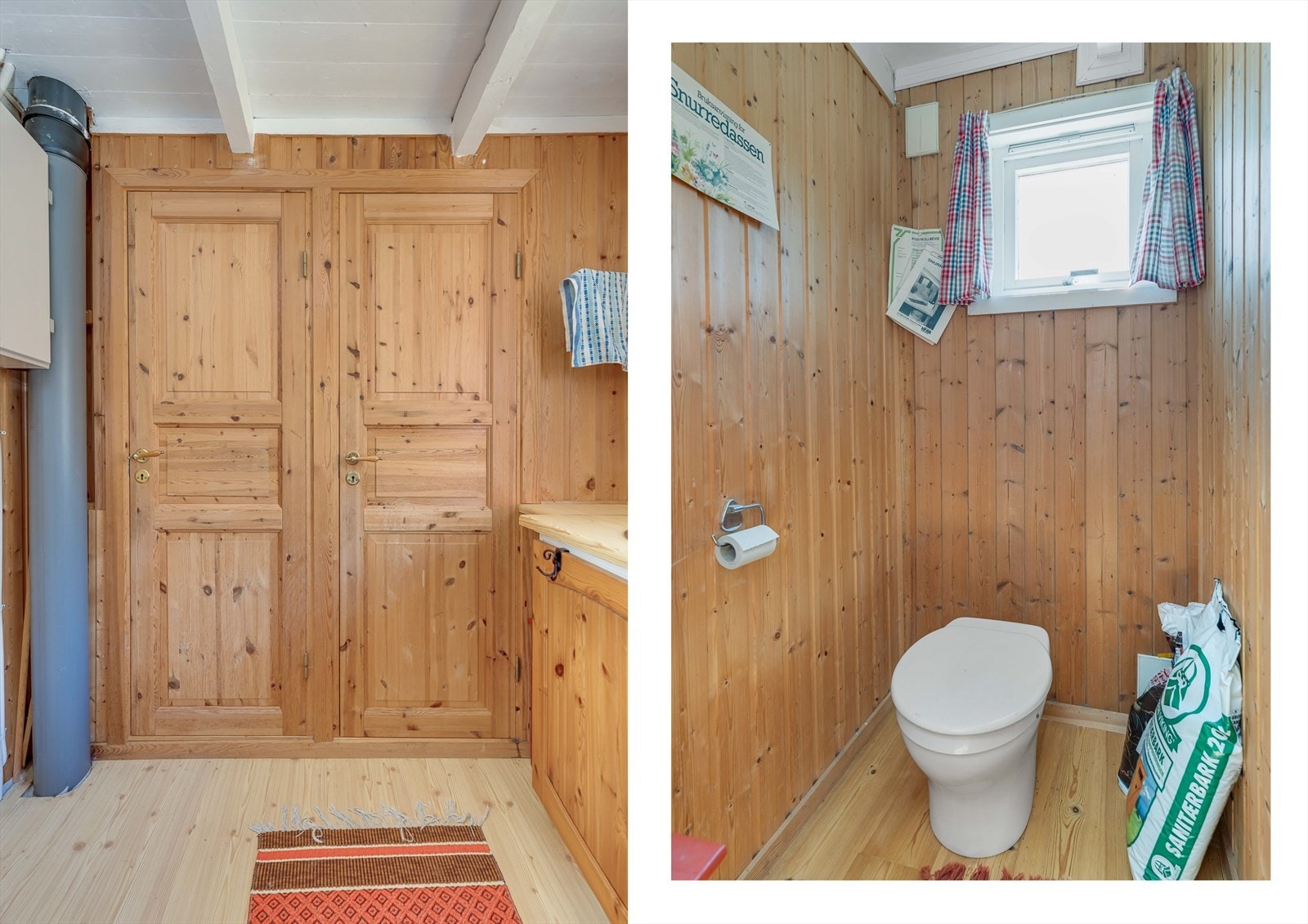 Toalettrommet er utstyrt med snurrtoalett. Galleribilde