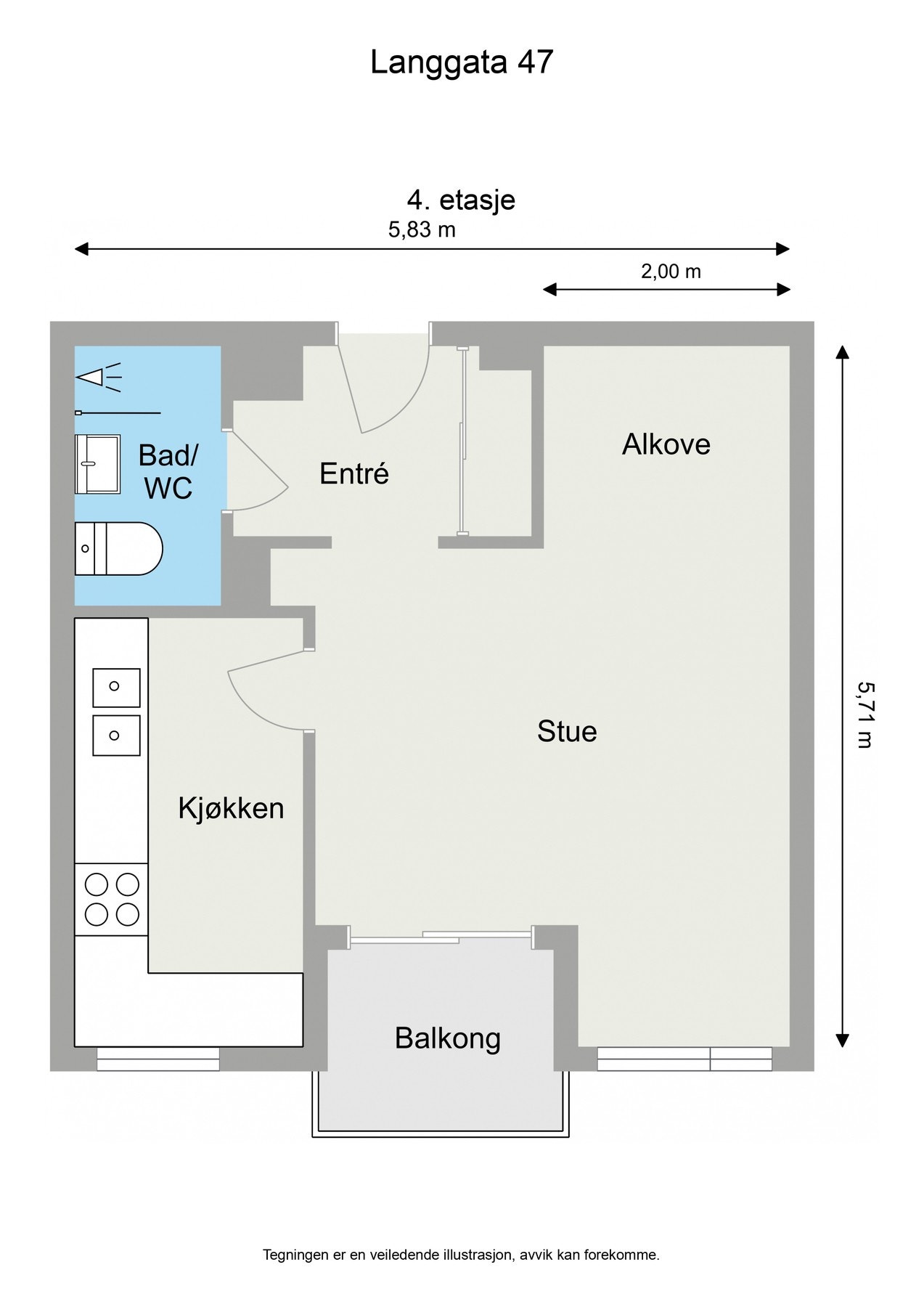 Planløsning / 4. etasje Galleribilde