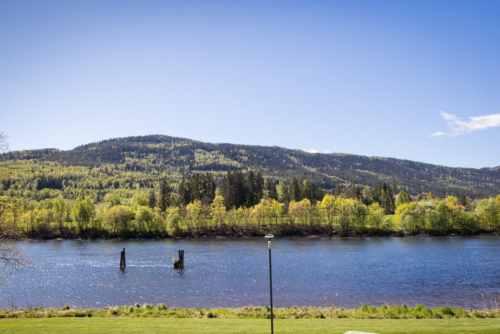 Leiligheten ligger i et attraktivt og rolig område på Åssiden, i første rekke langs Drammenselva.
Foto: Stine Prøitz Jørgensen. Galleribilde