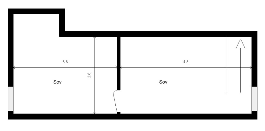 Plantegning 2. etasje Galleribilde