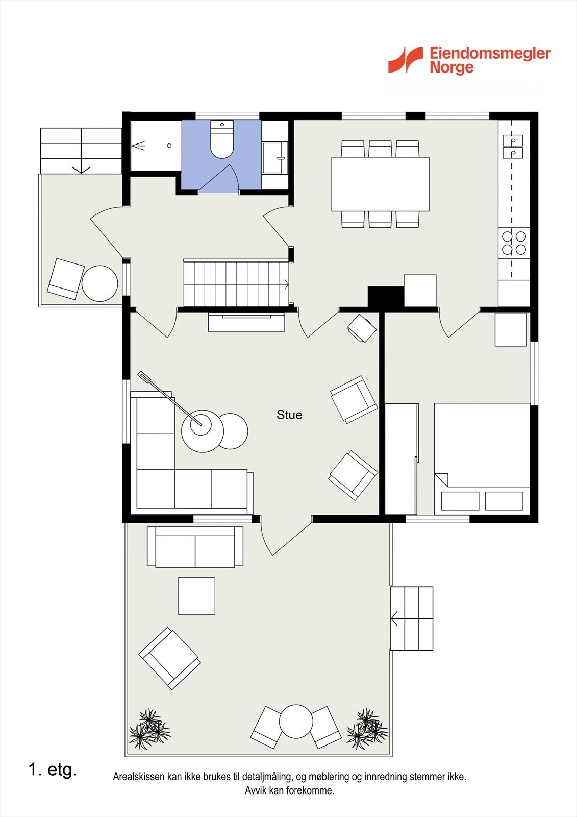 Planteikning 1.etasje Galleribilde