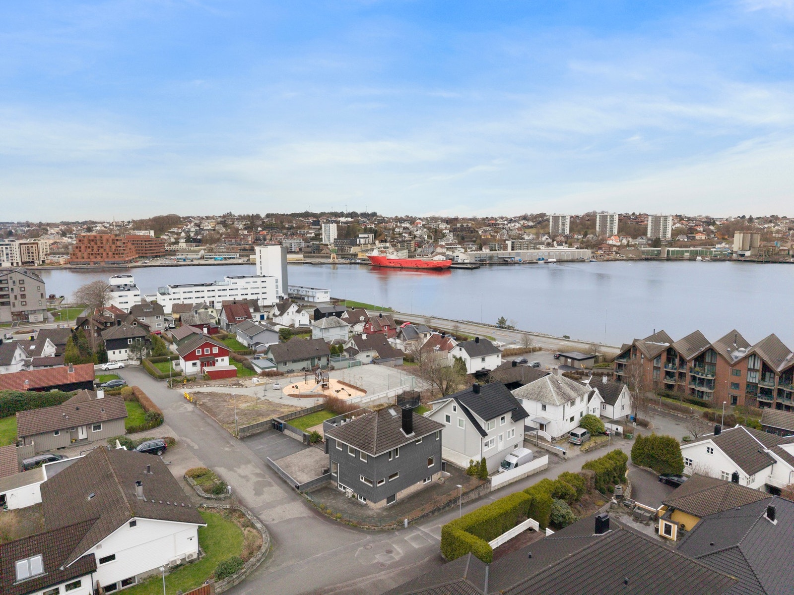 Fasade fra drone Galleribilde