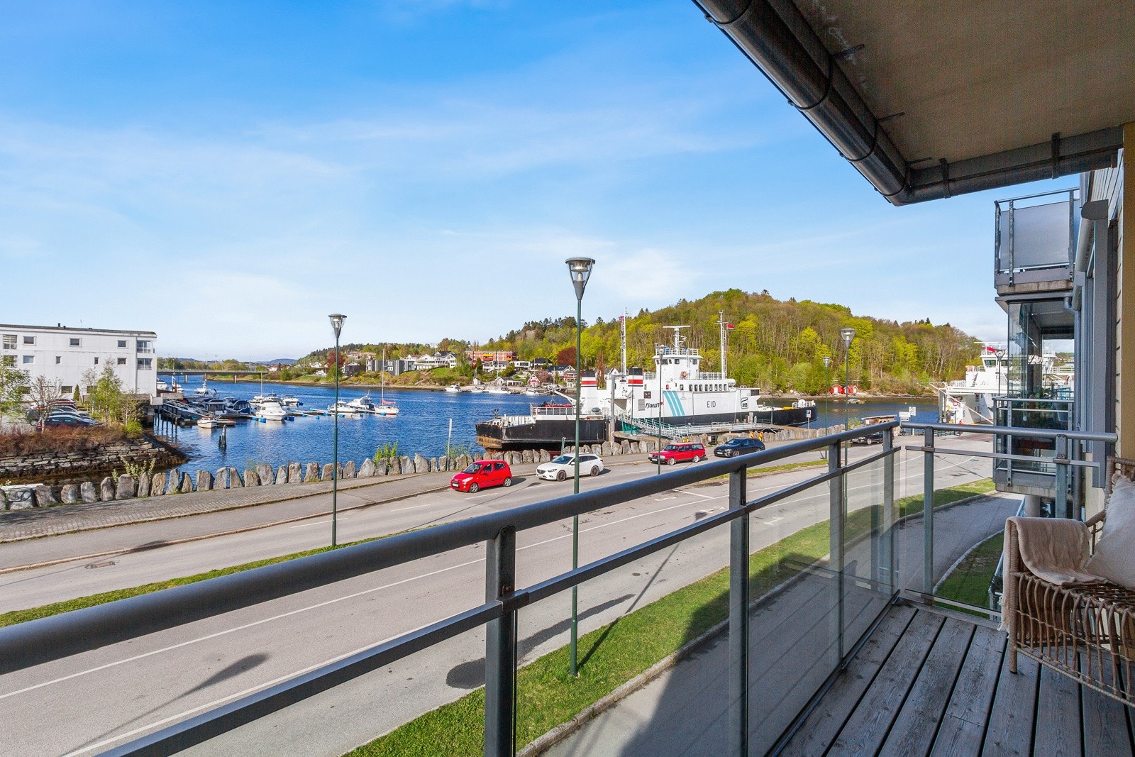 Utsikt opp Levangersundet. Galleribilde