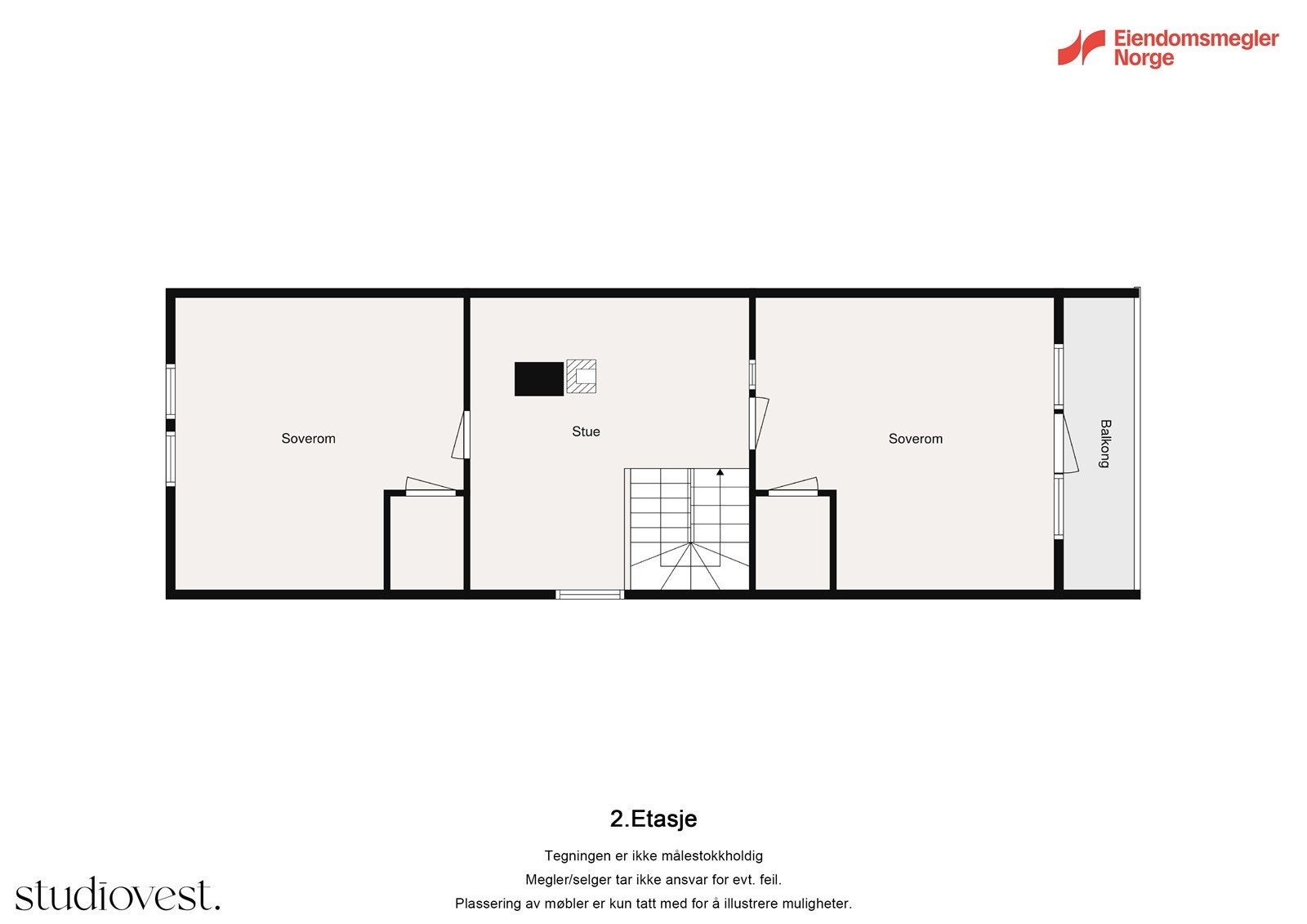Plantegning loftsetg Galleribilde