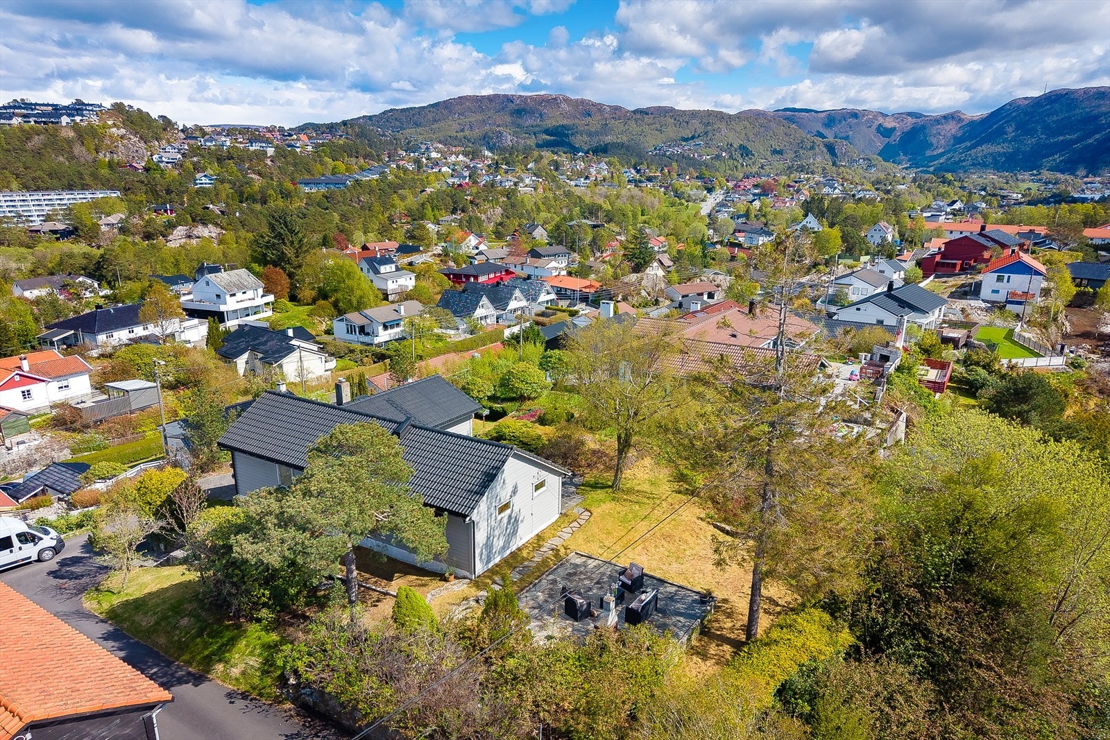 Høy og fri beliggenhet på toppen av Langåsen Galleribilde
