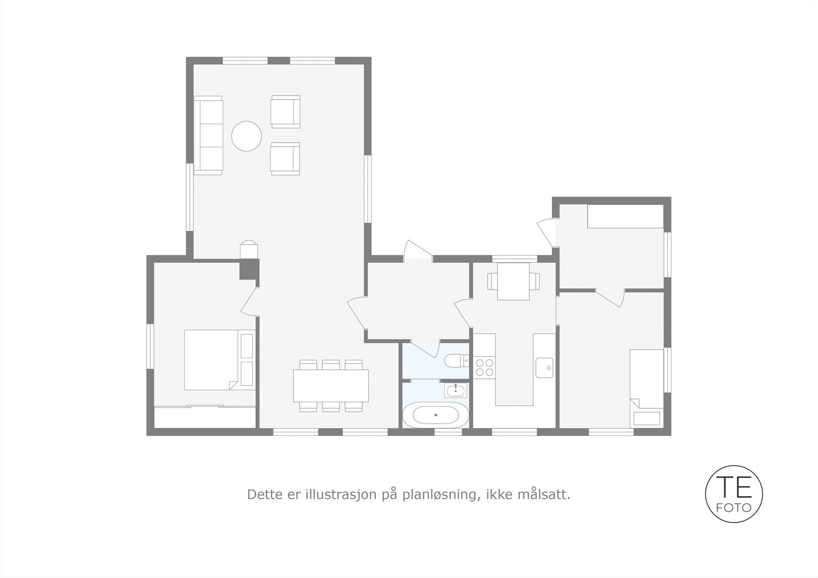 2D Planskisse - hovedplan Galleribilde