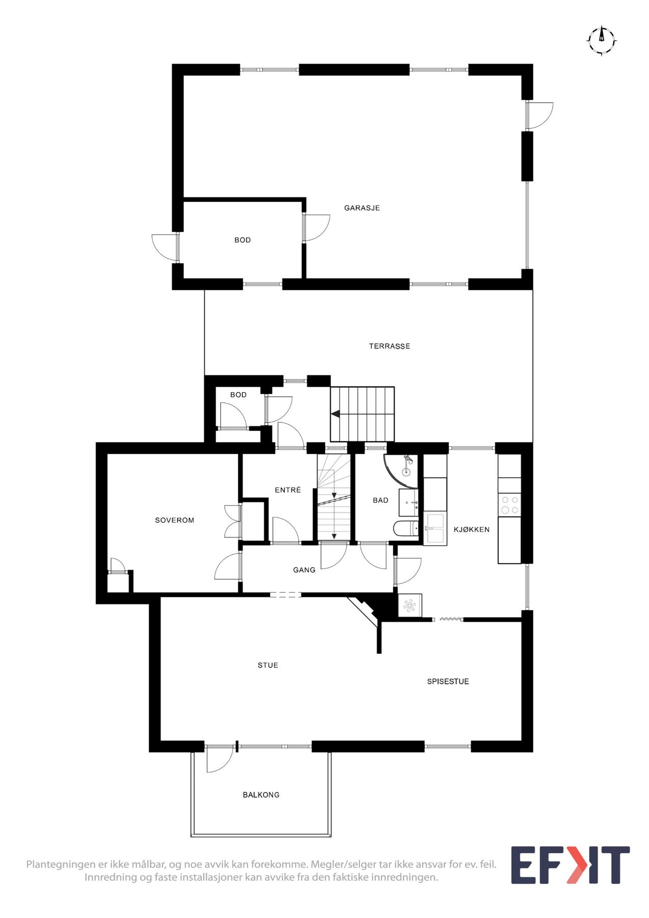 Planskisse - 1.etasje Galleribilde