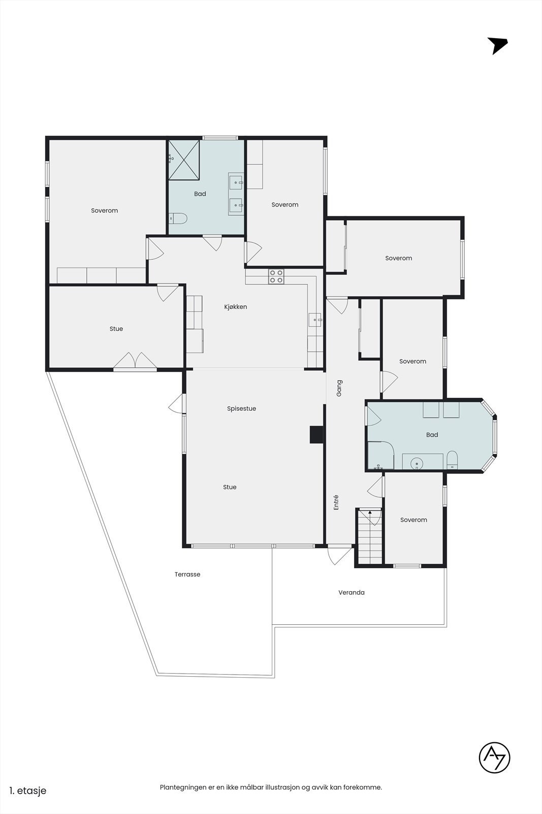 Plantegning Galleribilde