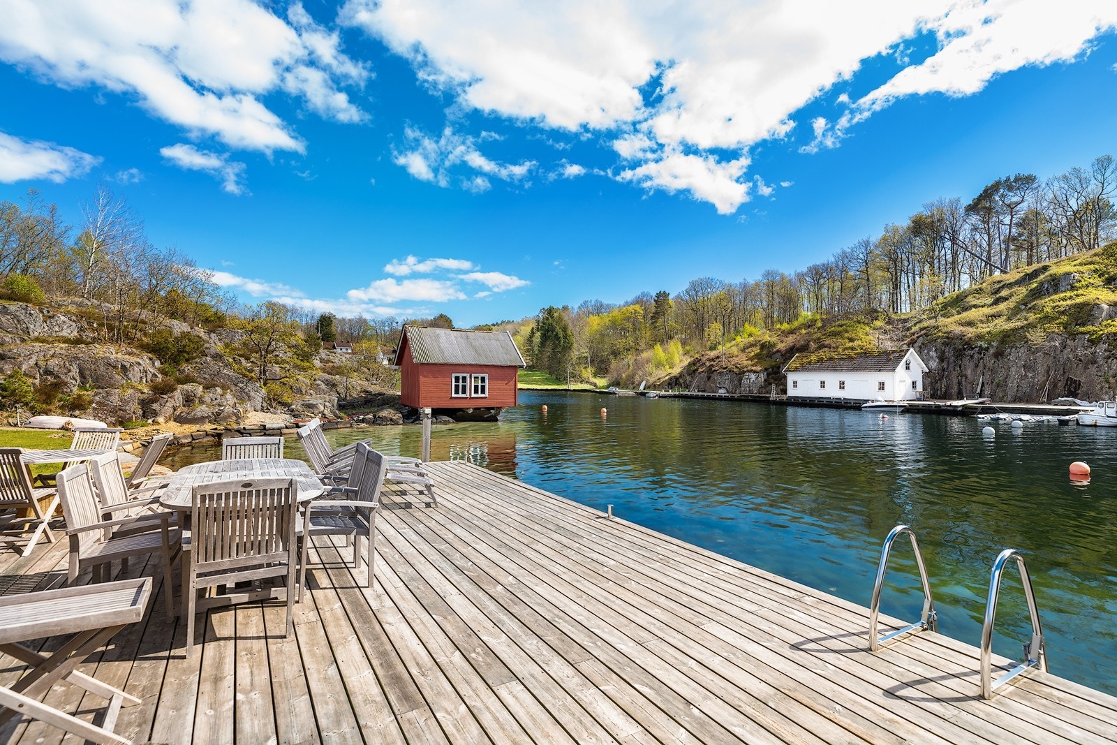Deilig stort bryggeanlegg Galleribilde