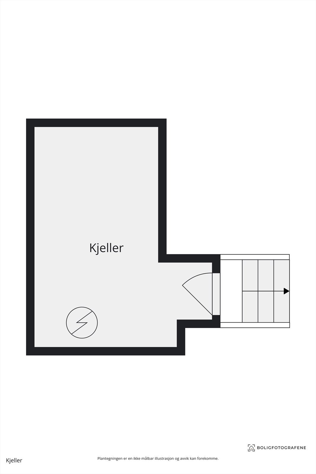 Plantegning for kjeller. Galleribilde