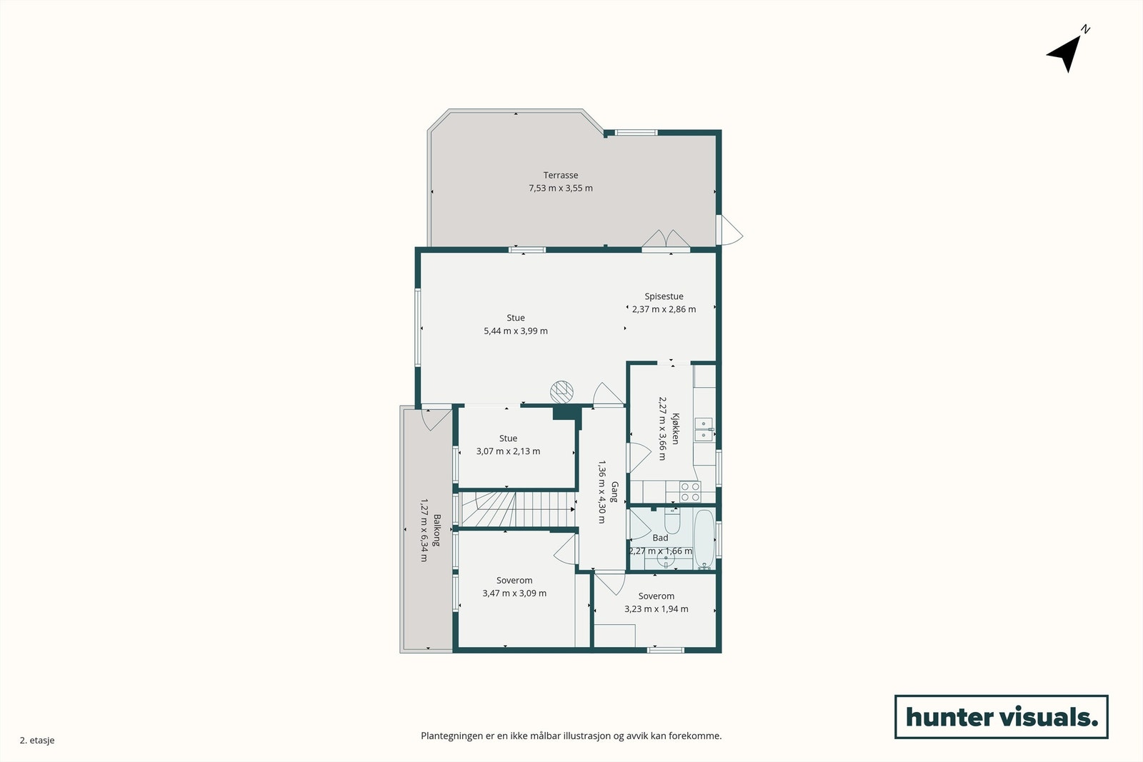 Plantegning Galleribilde