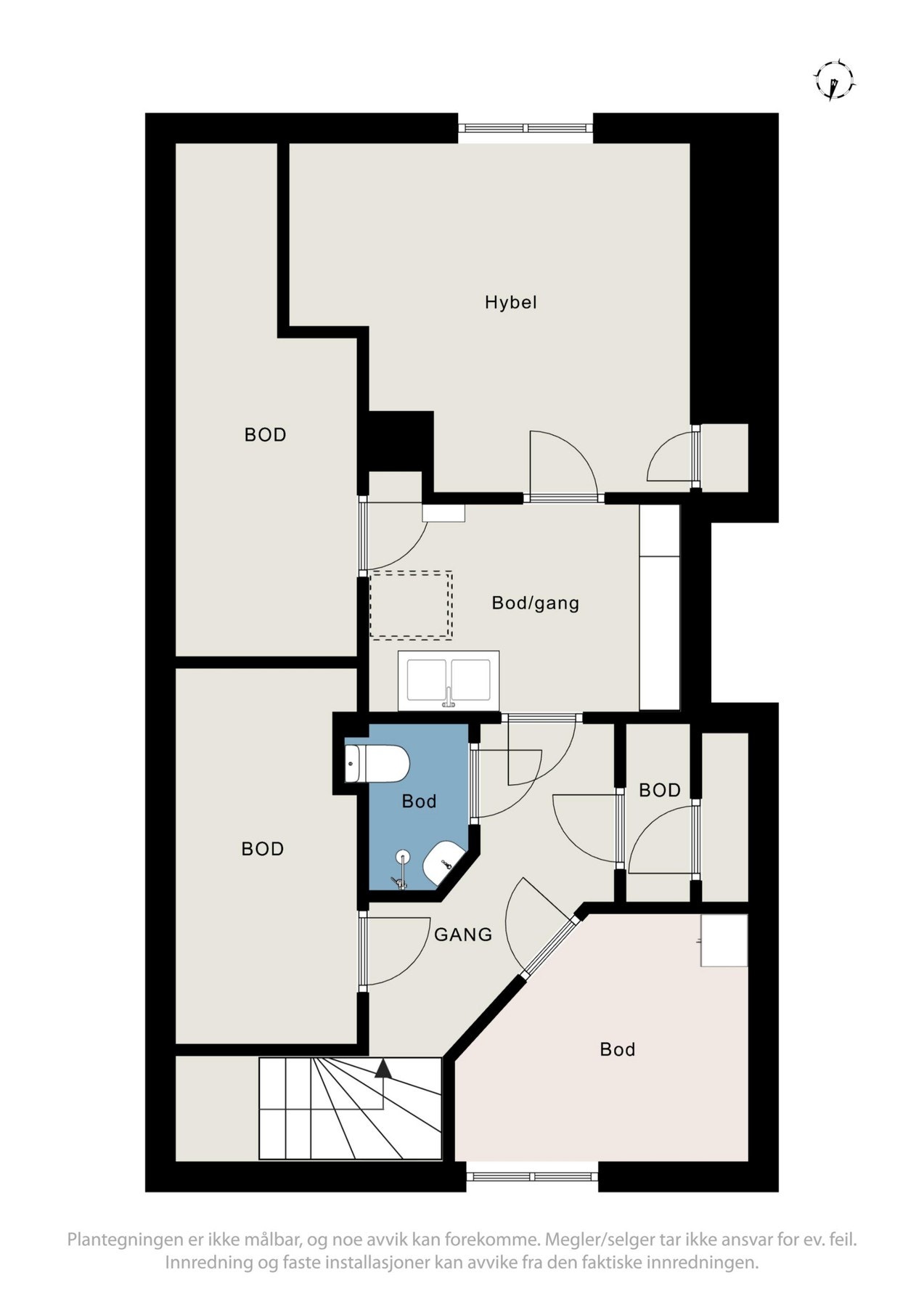 Plantegning loft Galleribilde