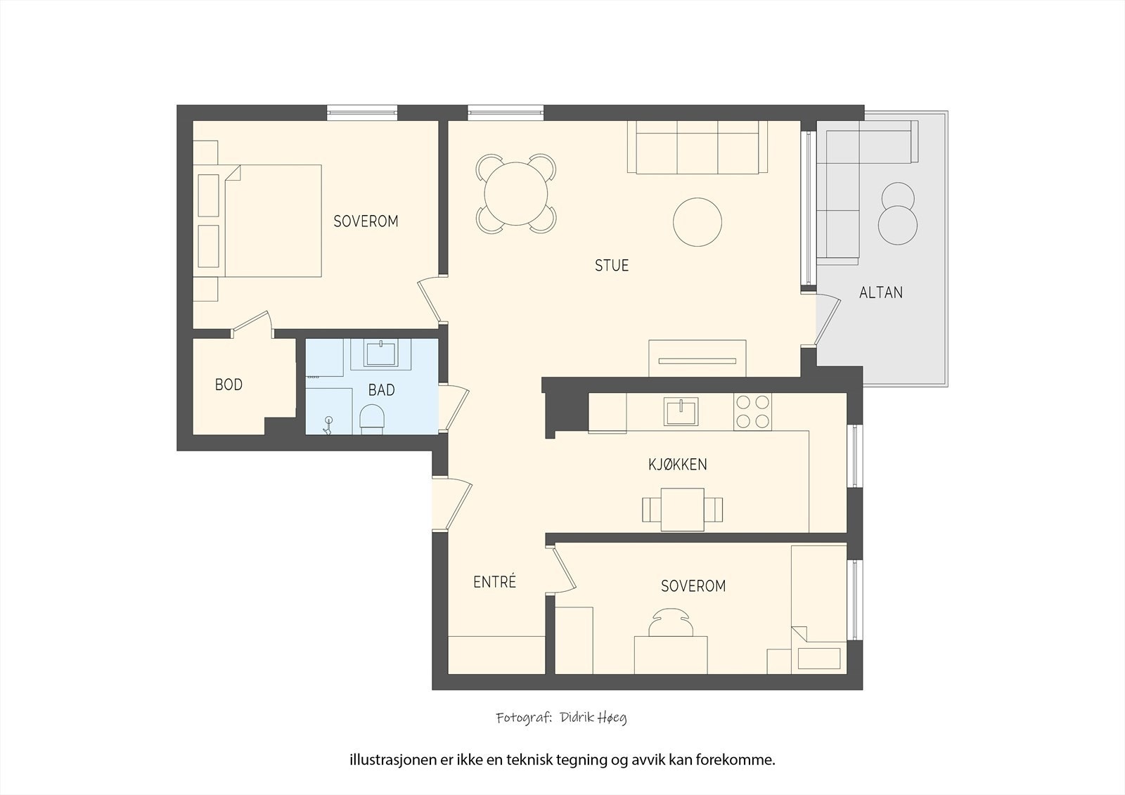 Plantegning Galleribilde