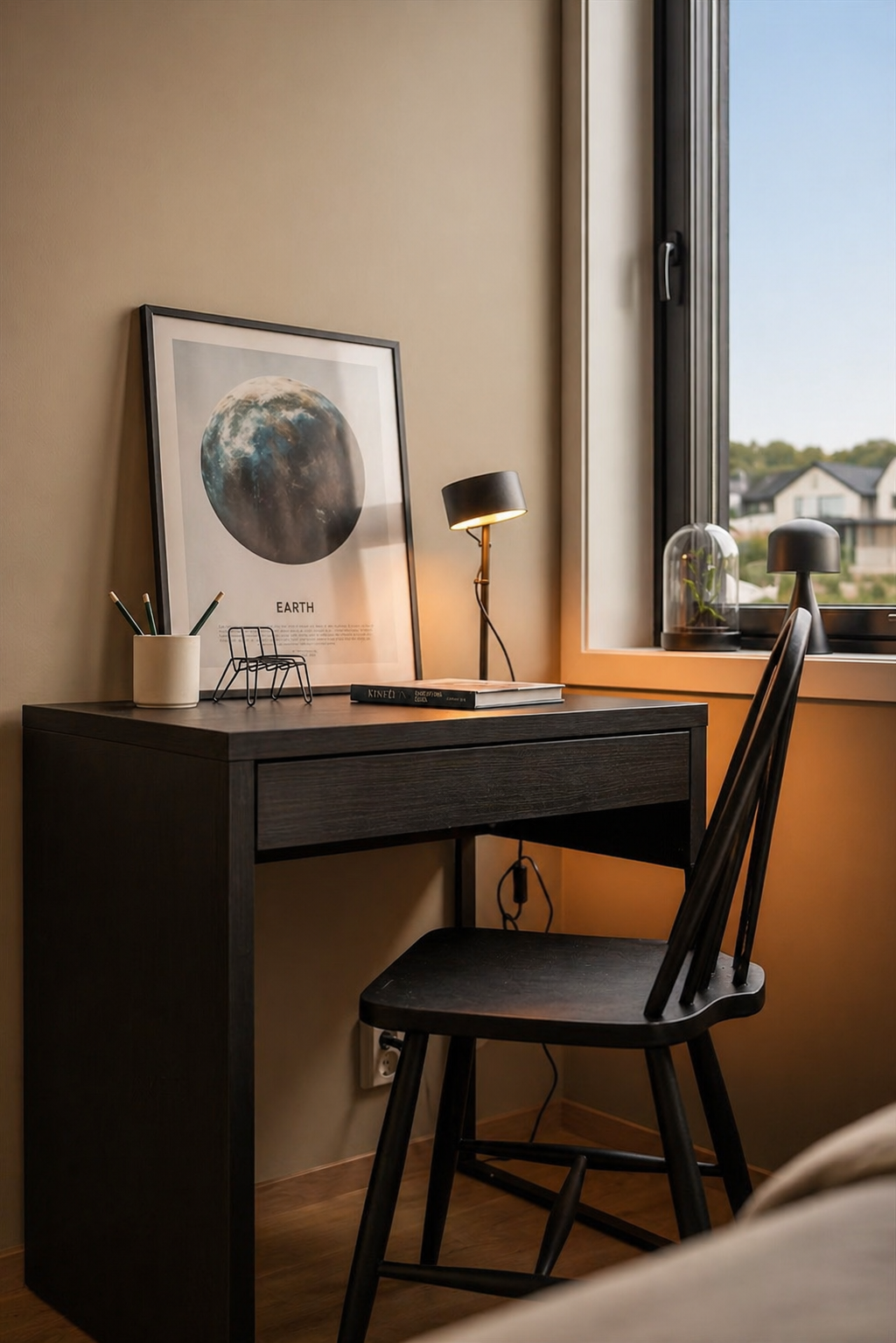 Soverom 2 har fin plass til skrivepult. Galleribilde