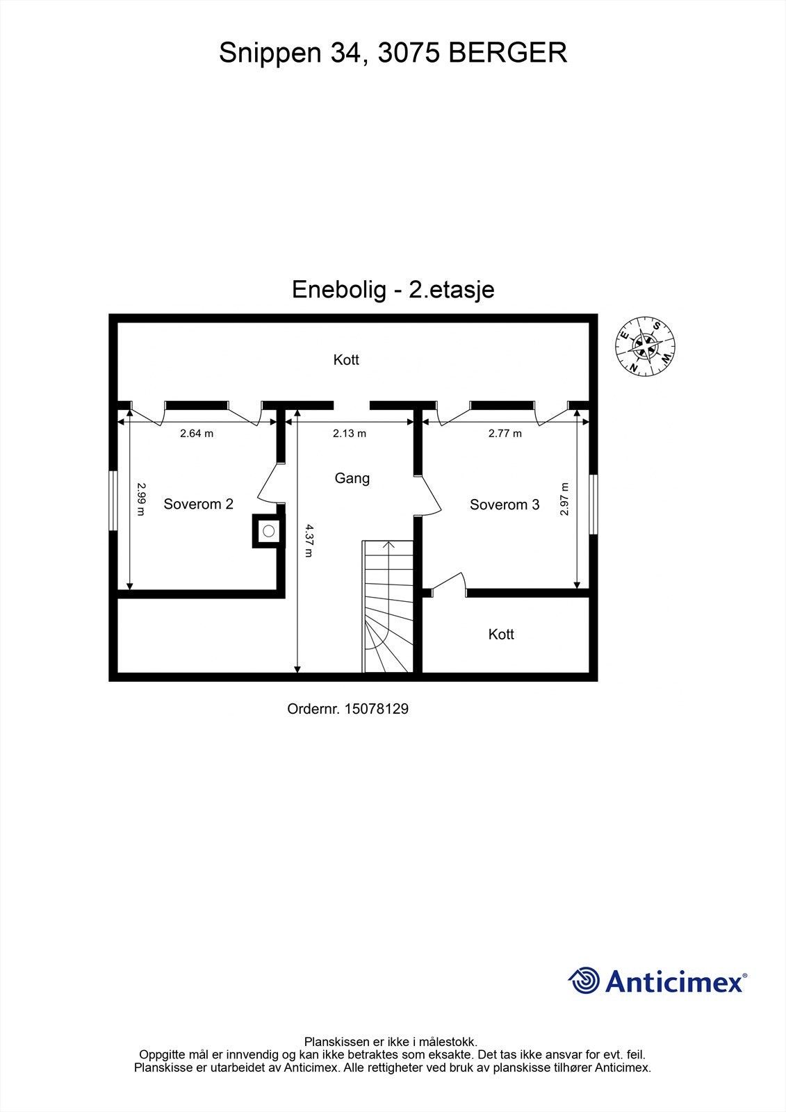 Plantegning 2. etasje Galleribilde