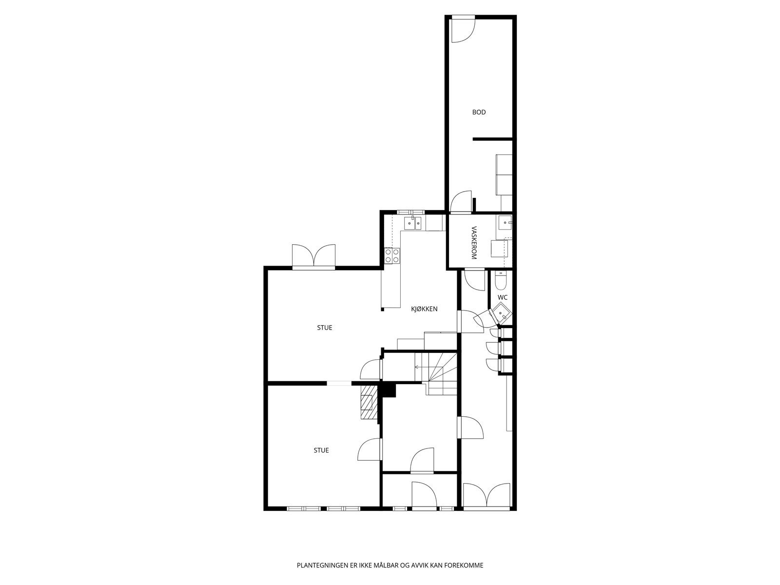 Plantegning 1.etg. Galleribilde