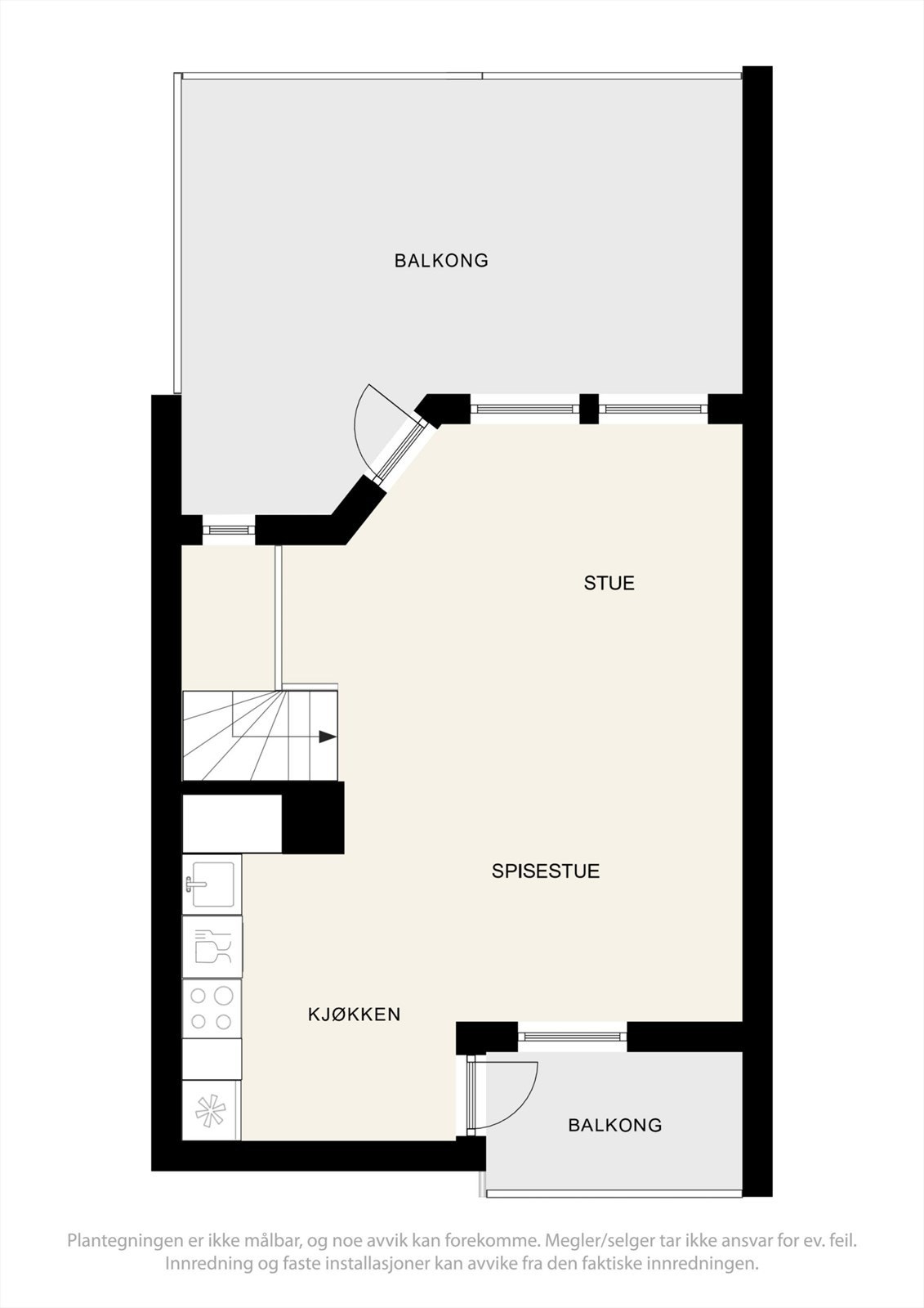 Plantegning hovedetasje Galleribilde