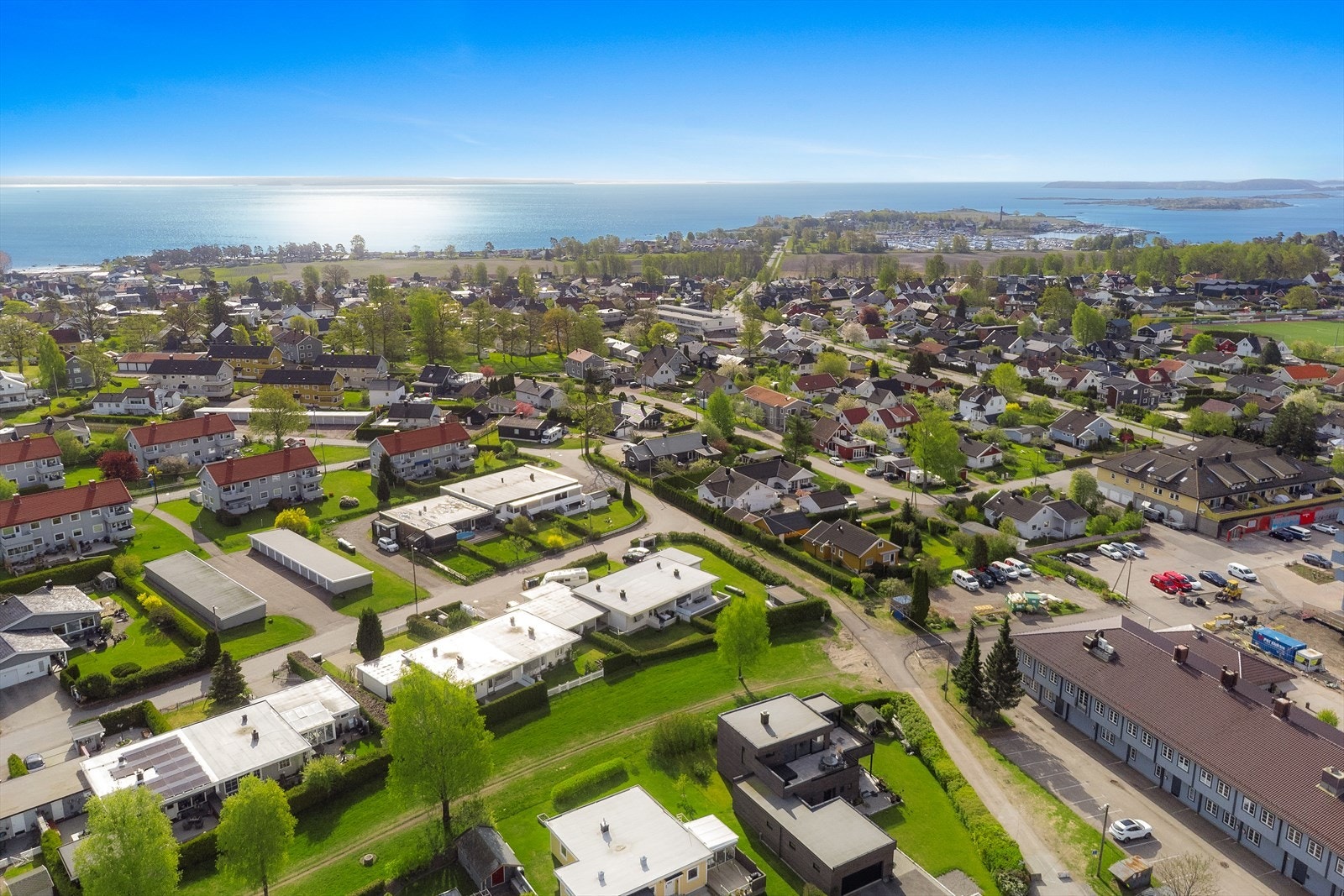 Oversikt over det trivelige nabolaget på Tolvsrød. Galleribilde