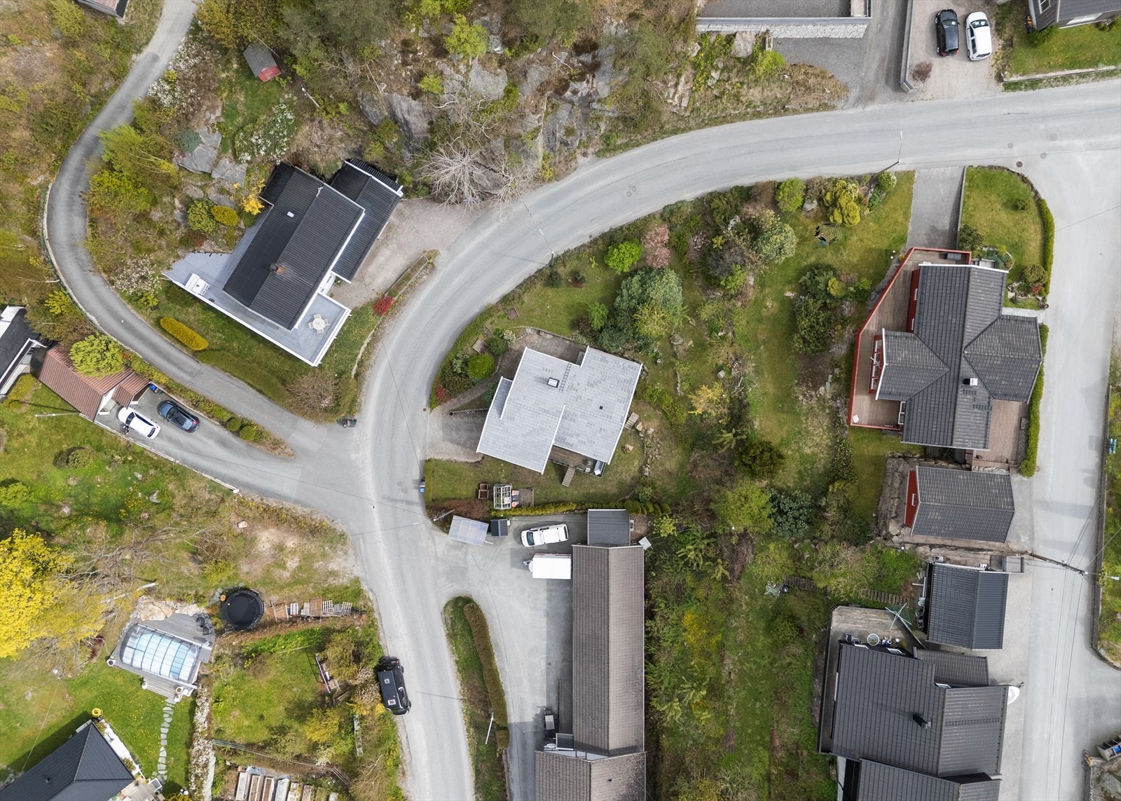 Tomten sett fra luften Galleribilde
