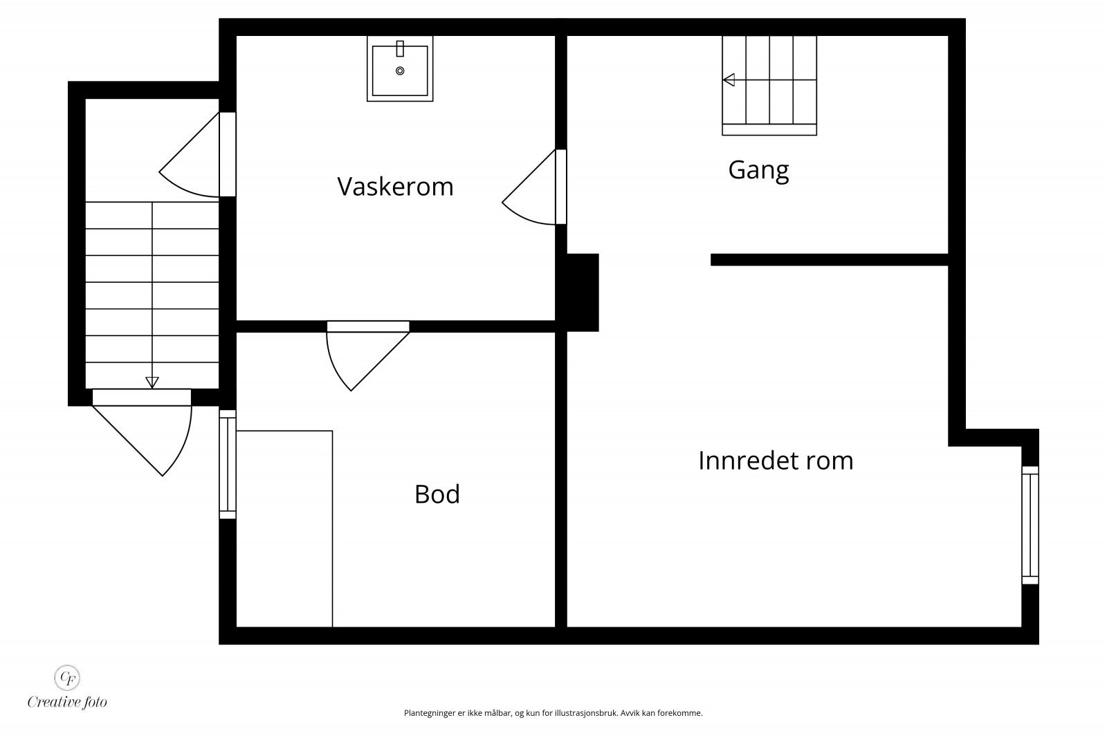 Plantegning kjeller Galleribilde