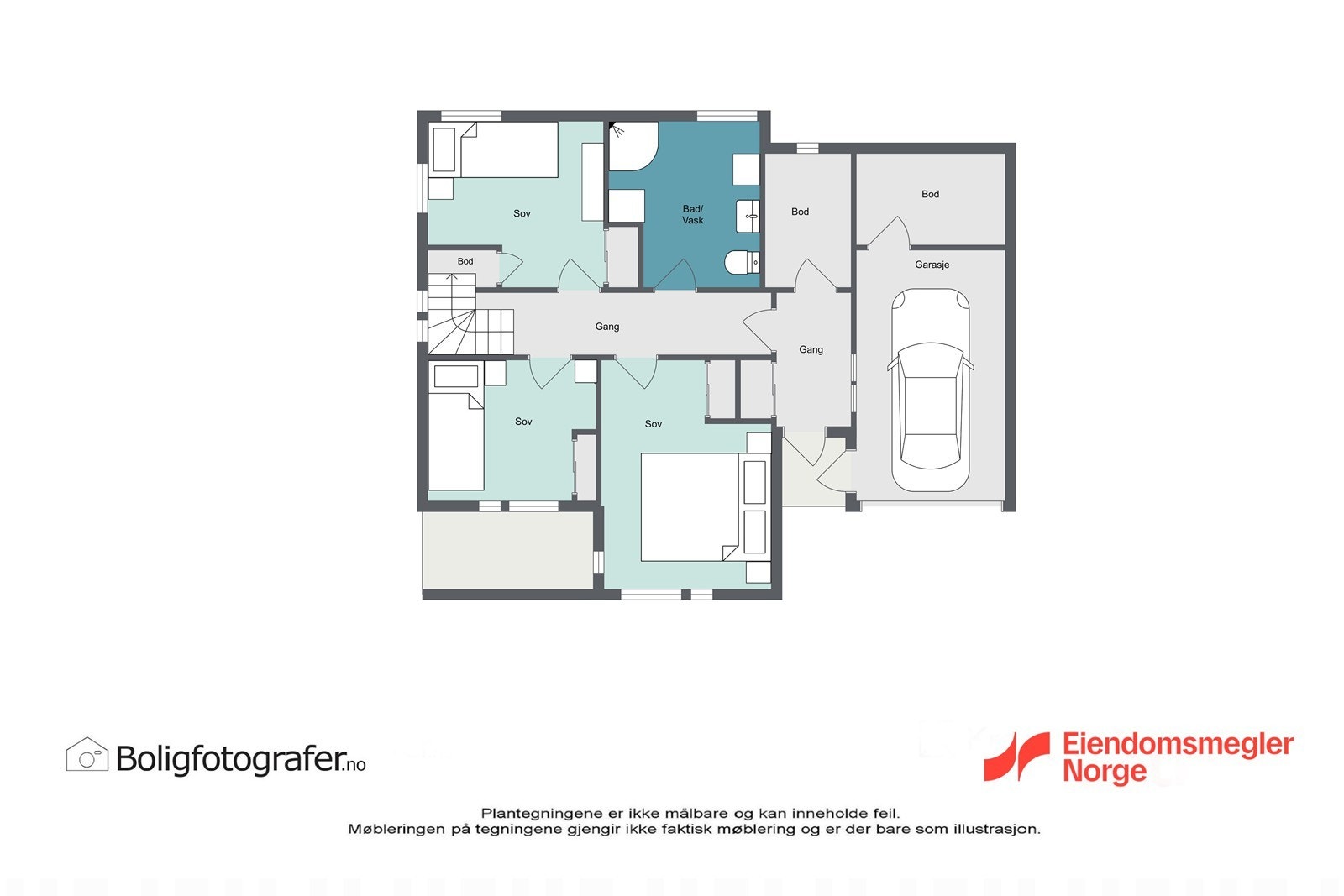Plantegning 1.etg Galleribilde