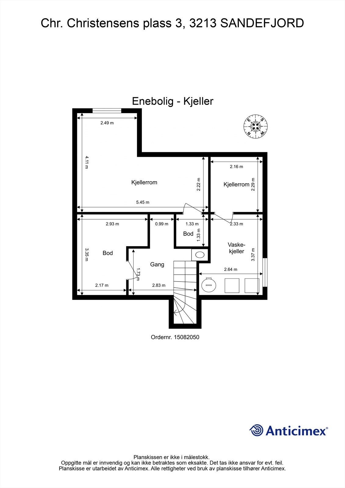 Plantegning kjeller Galleribilde