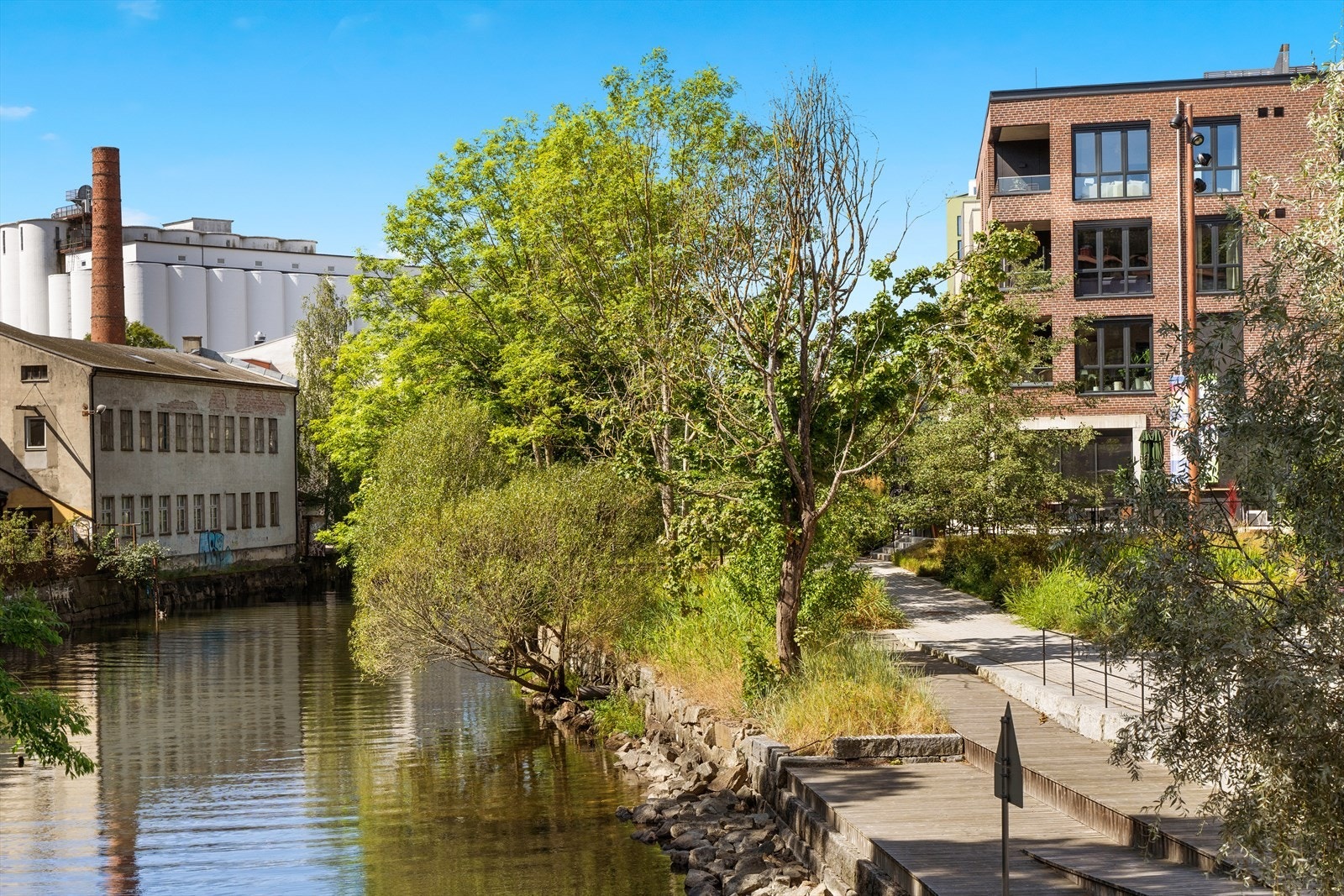 Elvepromenaden på Verket. Galleribilde