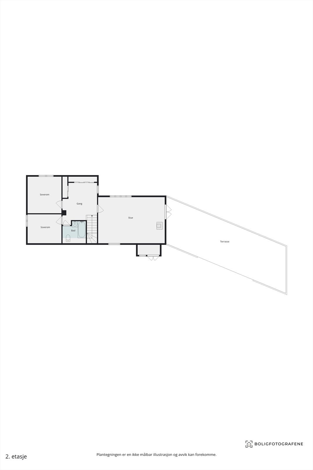 Plantegning 2. etasje Galleribilde